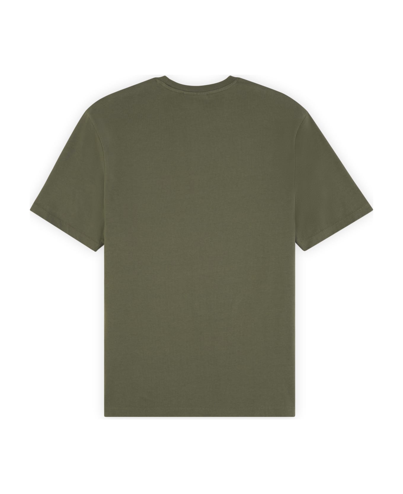 Maison Kitsuné Chillax Fox Patch Regular Tee Shirt - Military Green シャツ