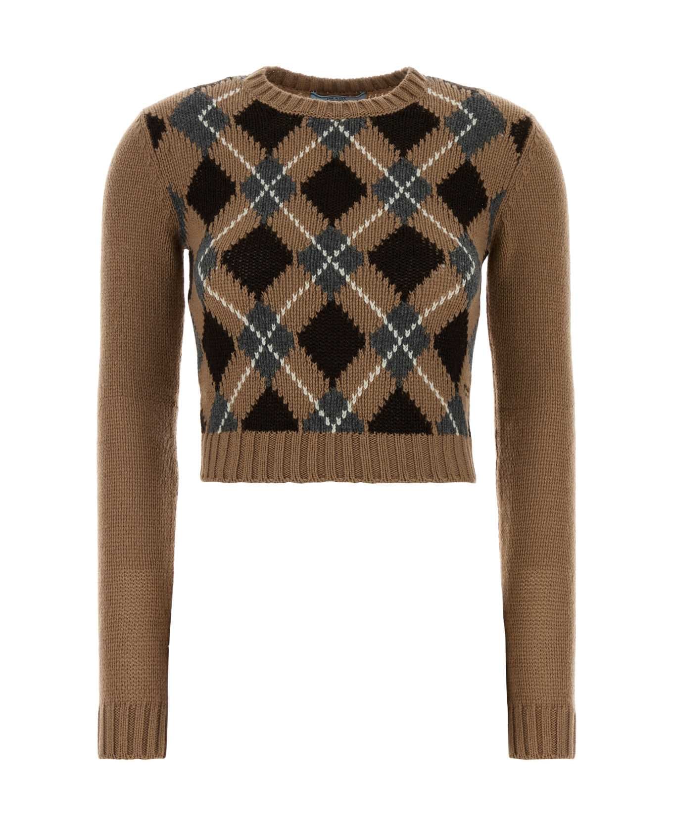 Prada Camel Cashmere Sweater - CAMMELLO