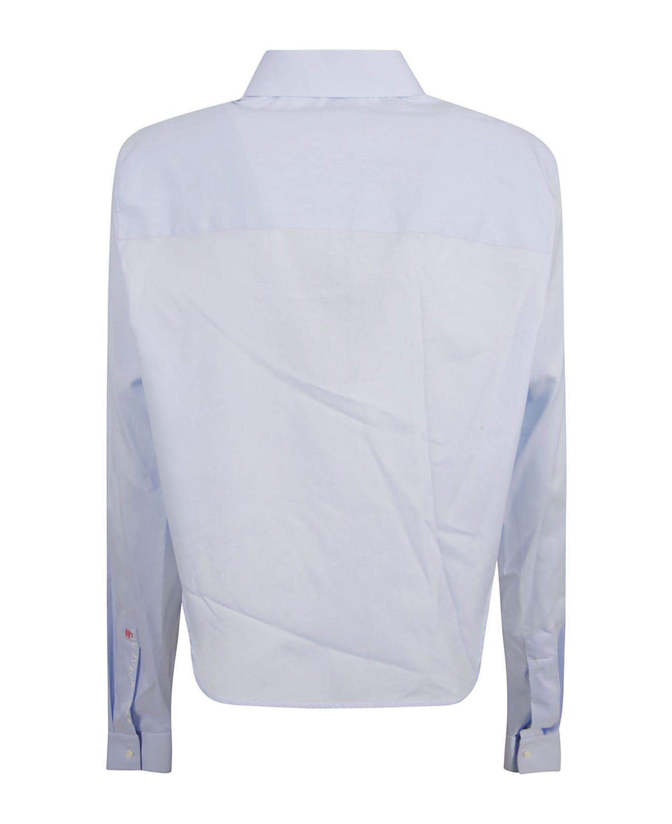 Marni Long-sleeved Crop Shirt - Light Blue