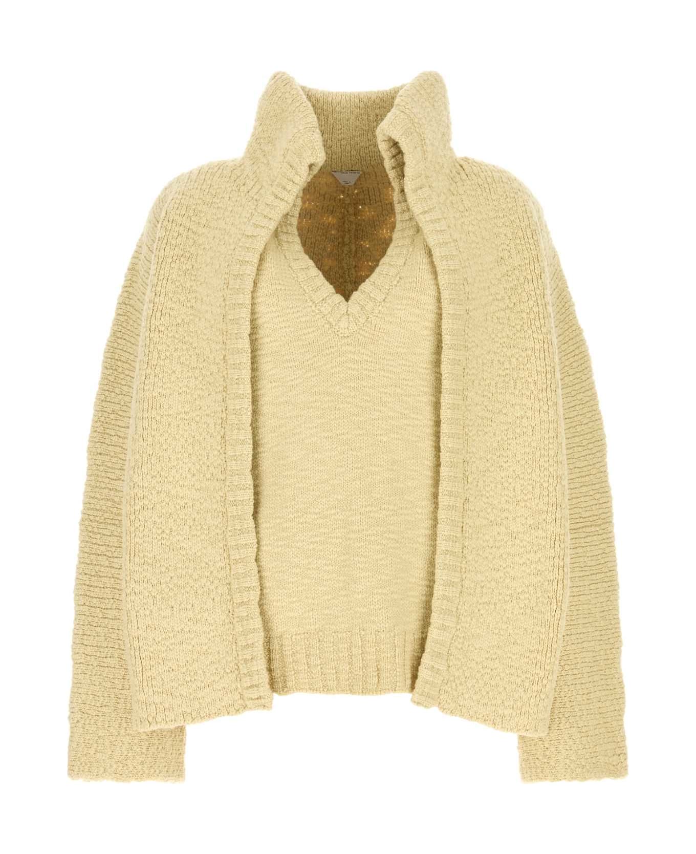 Bottega Veneta Pastel Yellow Wool Sweater - SOAPSTONE