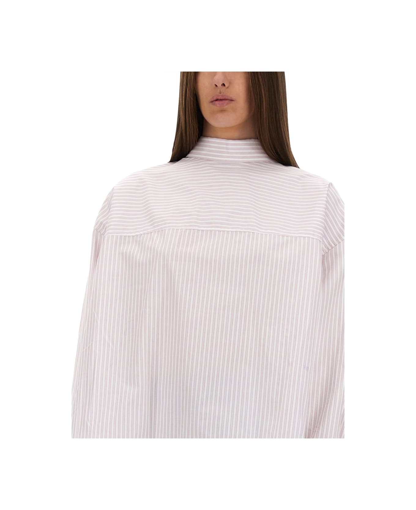 Victoria Beckham Blouse With Knotted Collar - PINK