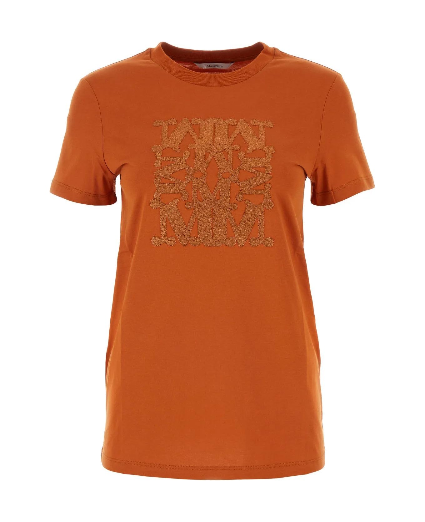 Max Mara Dark Orange Cotton Taverna T-shirt - TERRA