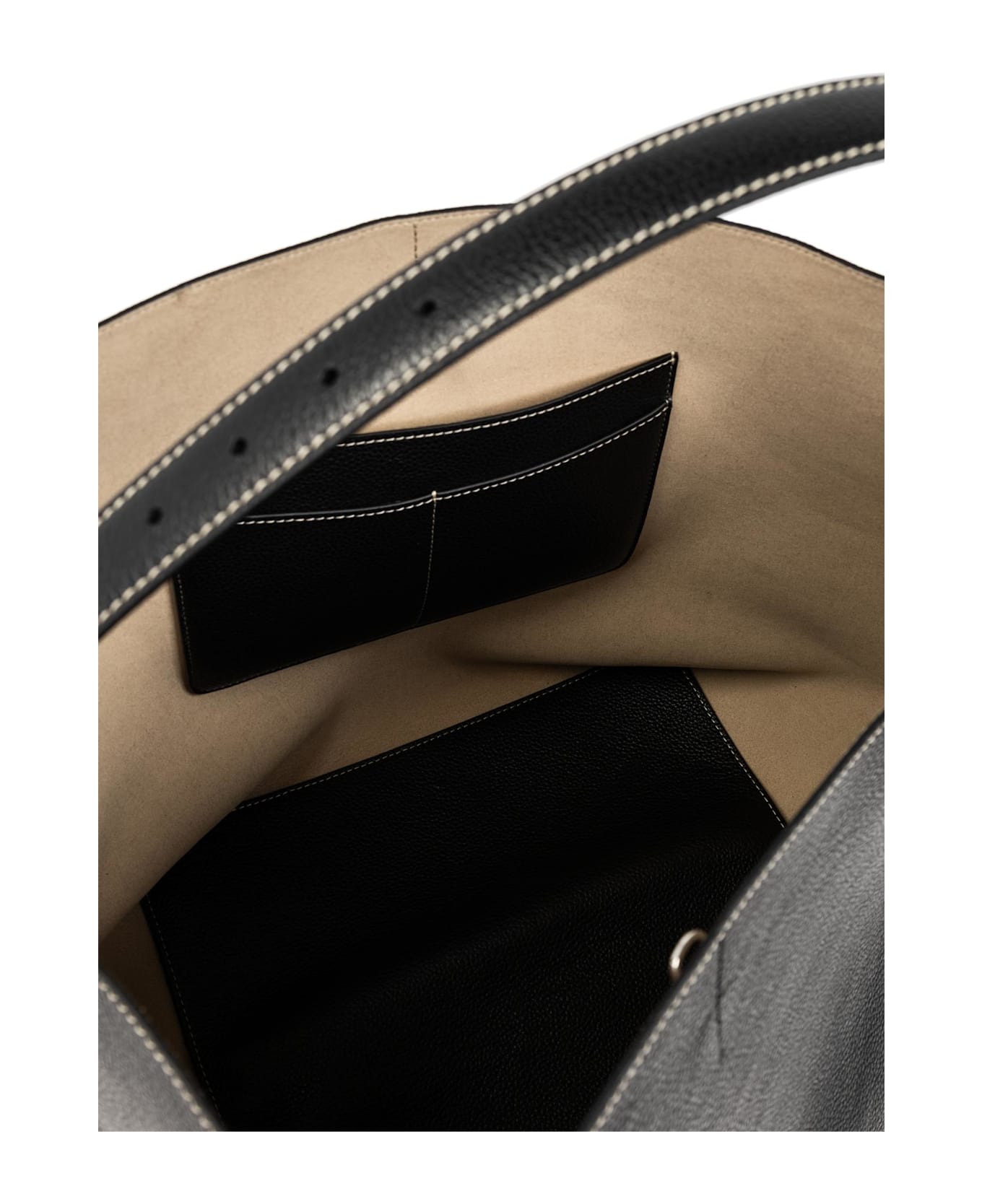 Totême Toteme Toteme `belted` Shopper Bag - Black