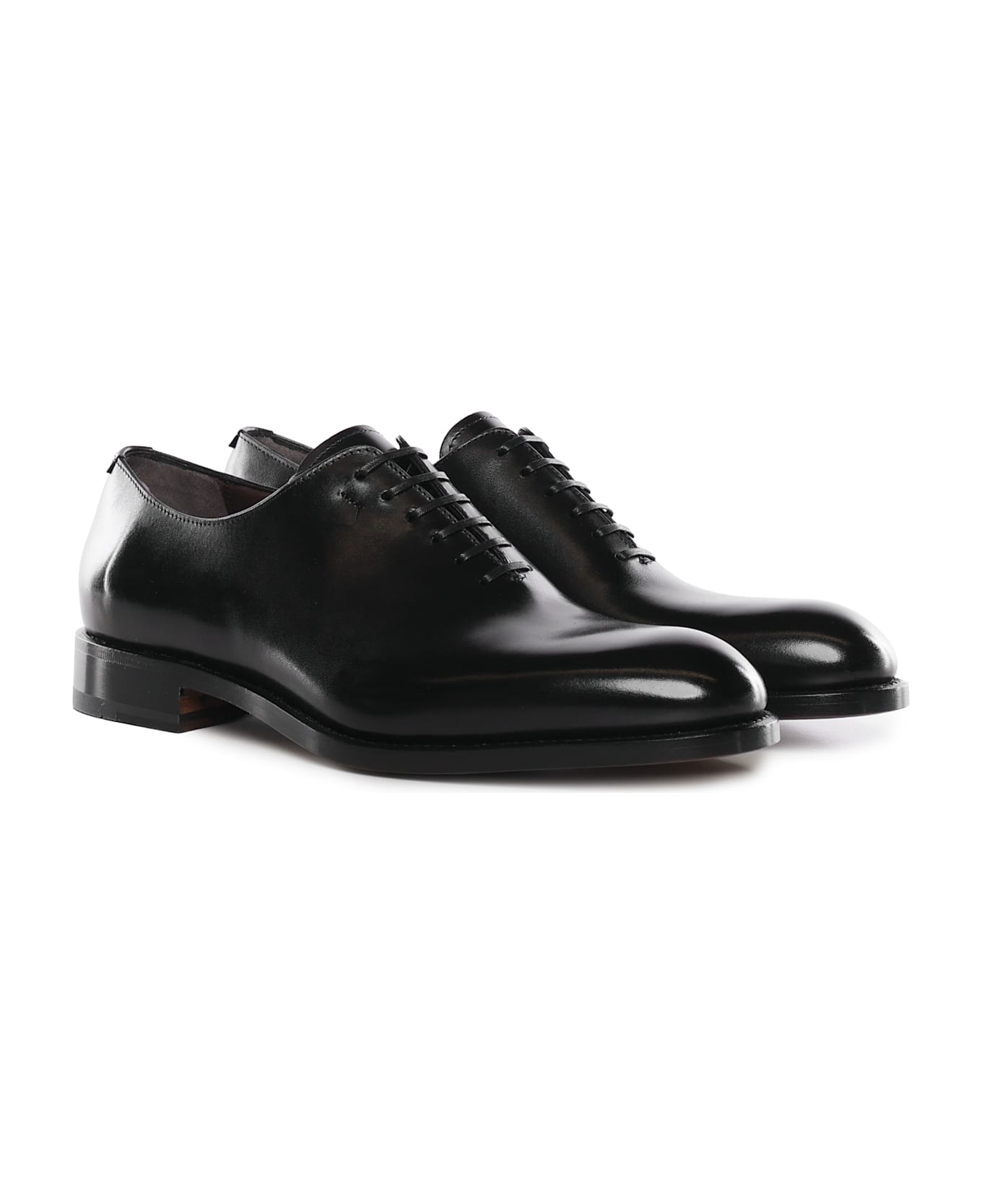 Ferragamo Leather Oxford Lace-ups - Black