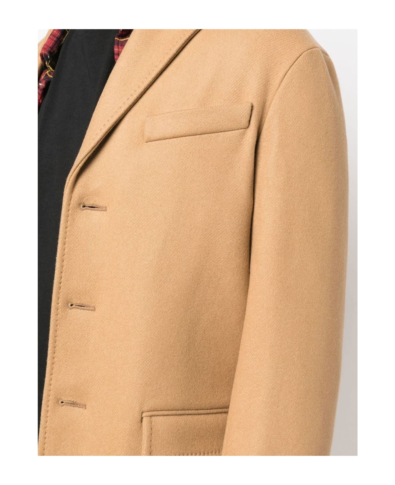 Dsquared2 Single-breasted Coat - Beige
