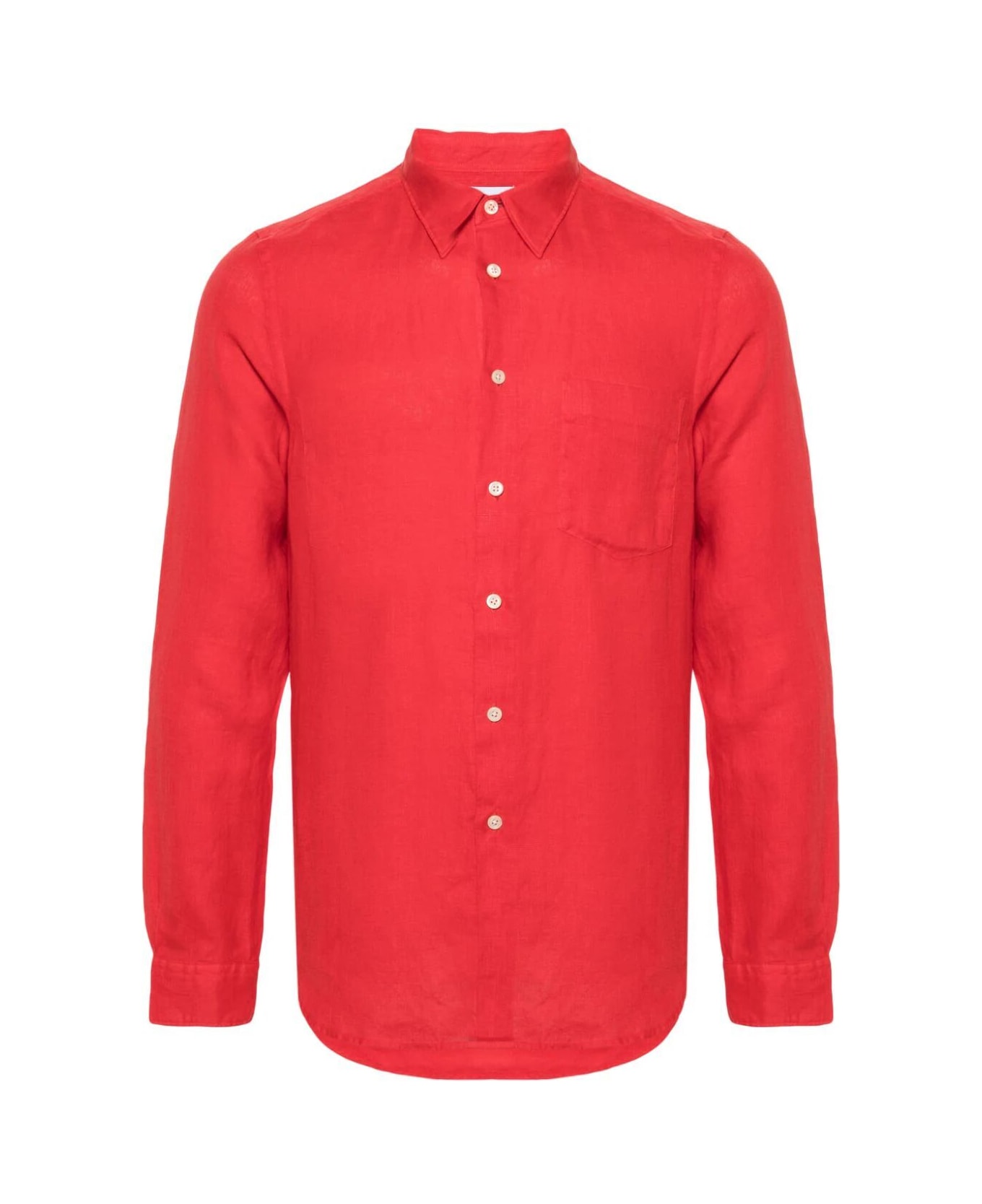 PS by Paul Smith Mens Ls Tailored Fit Shirt - Reds