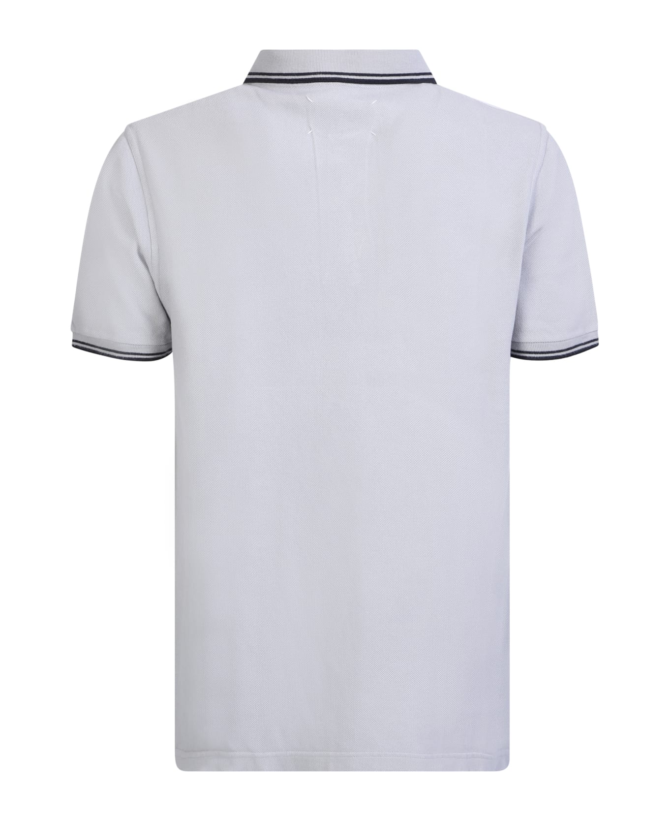 Maison Margiela Embroidered Logo Polo Shirt - Gray
