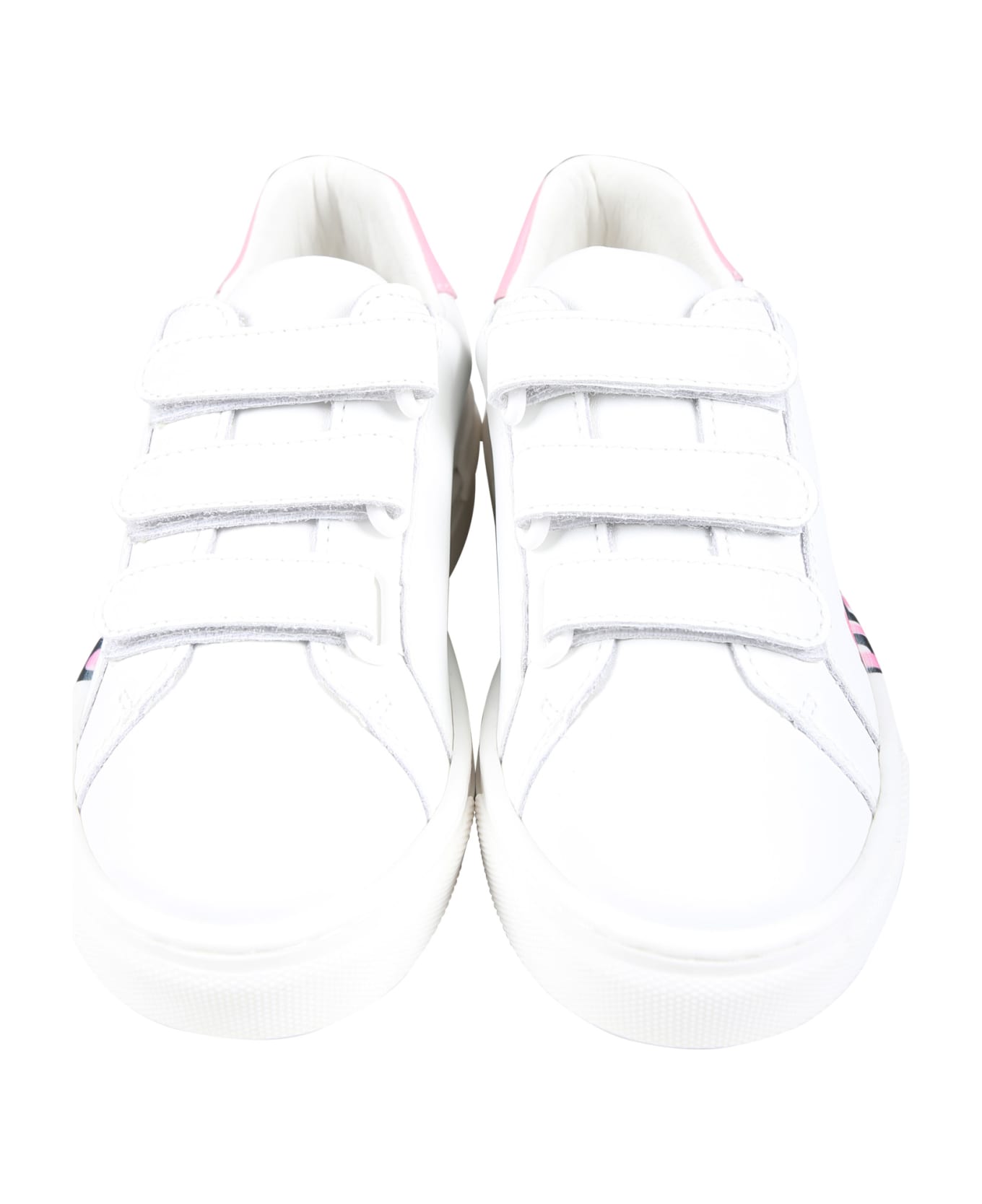 Little Marc Jacobs Sneakers For Girl With Logo - Bianco シューズ