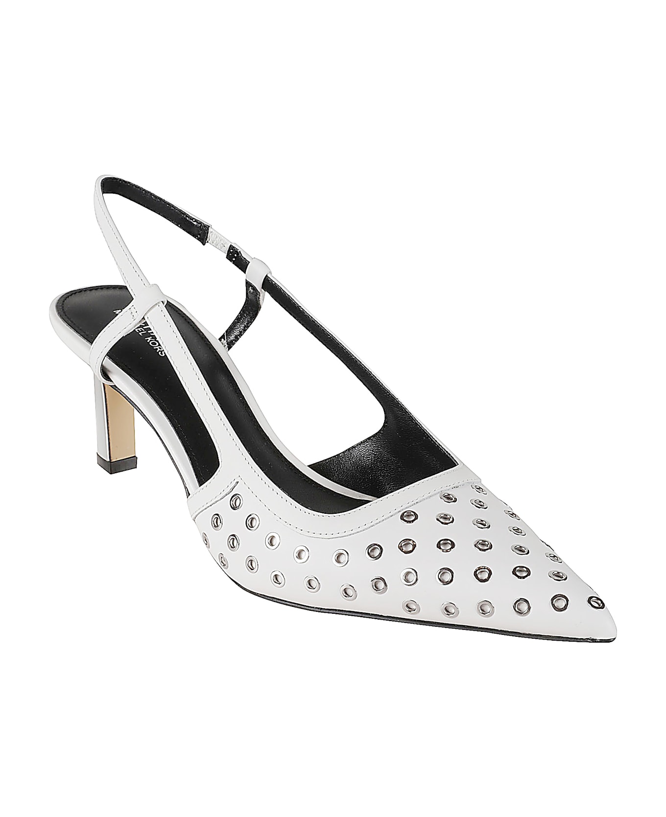 Michael Kors Alora Mid Slingback Pumps - Optic White