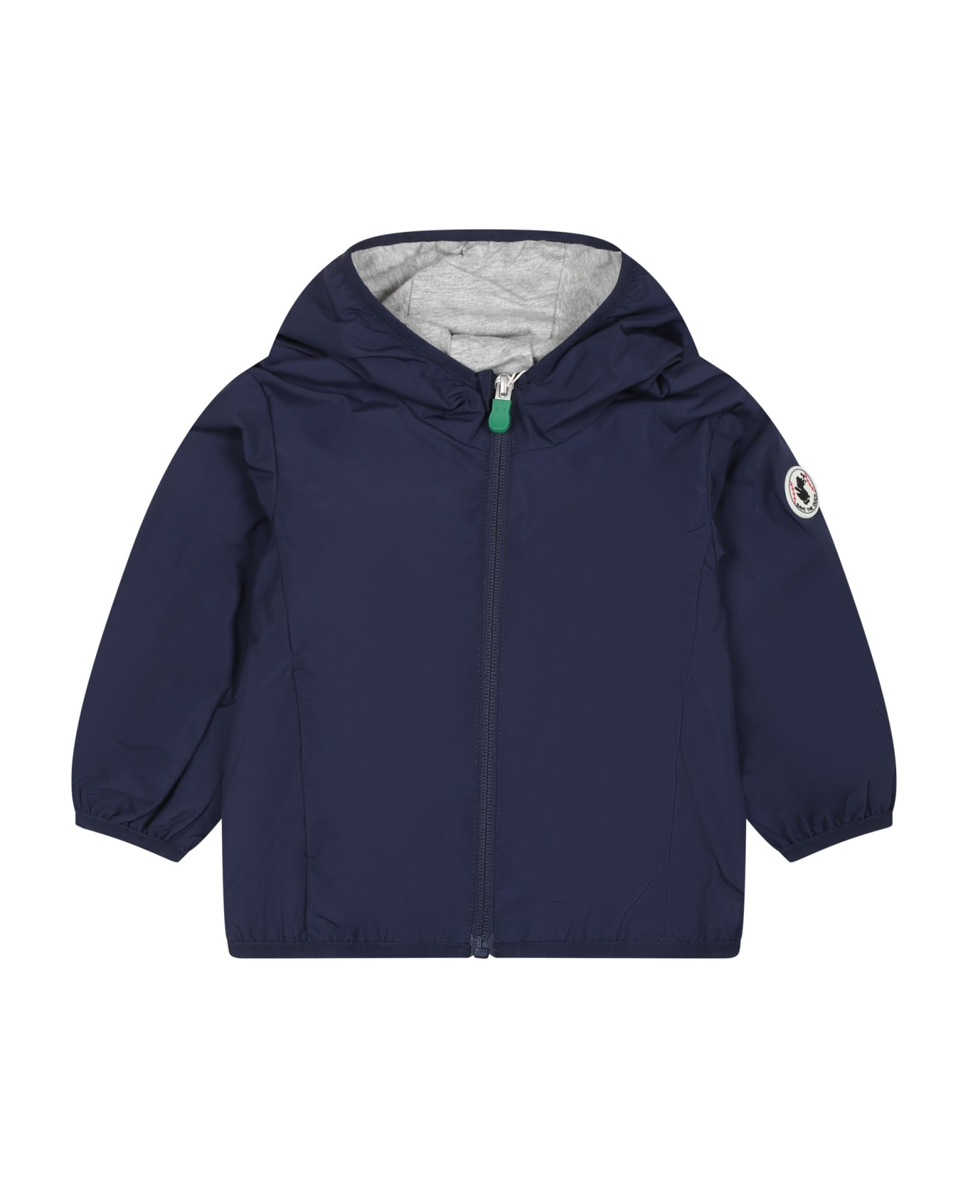 Save the Duck Blue Coco Windbreaker For Babykids With Logo - Blue
