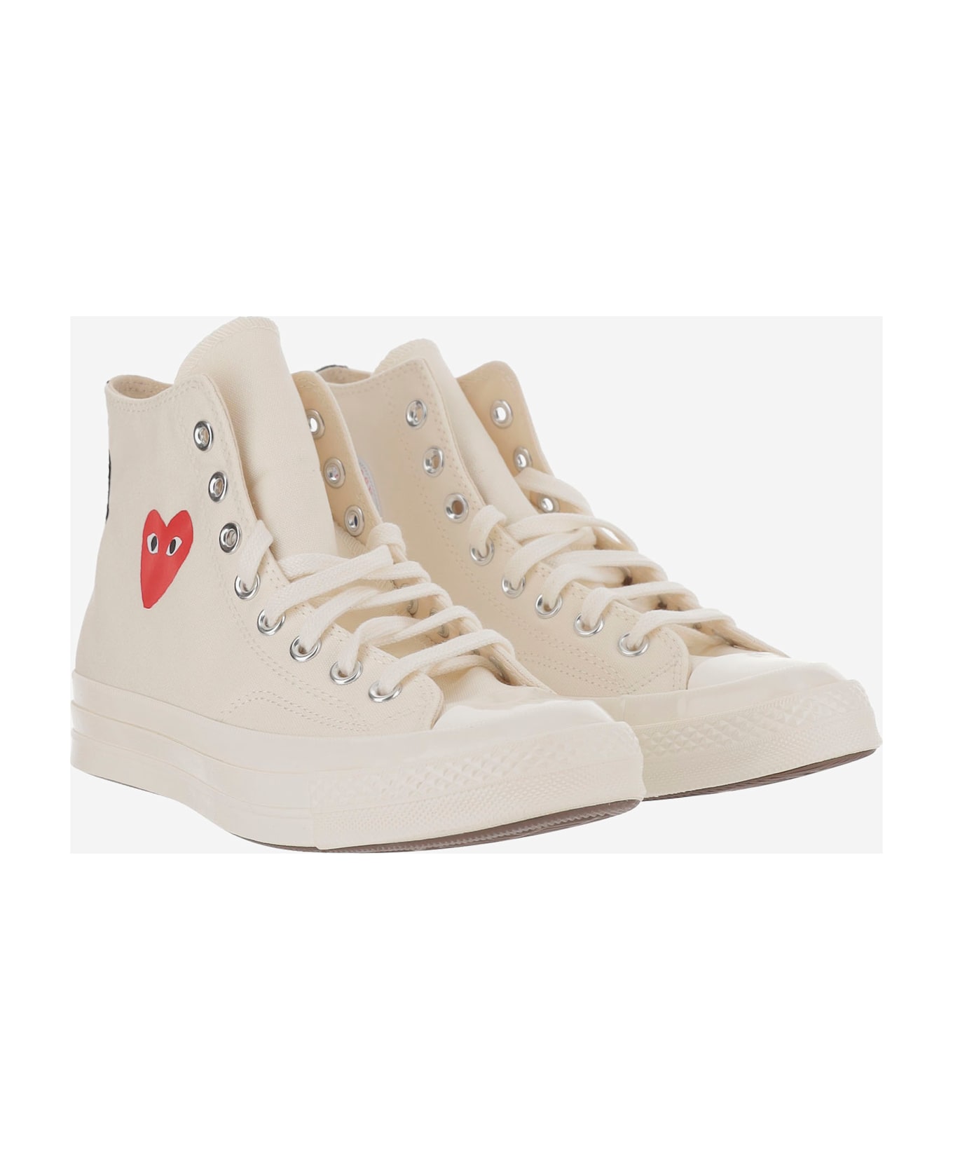 Comme des Garçons Play Sneakers Play X Converse In Canvas - White