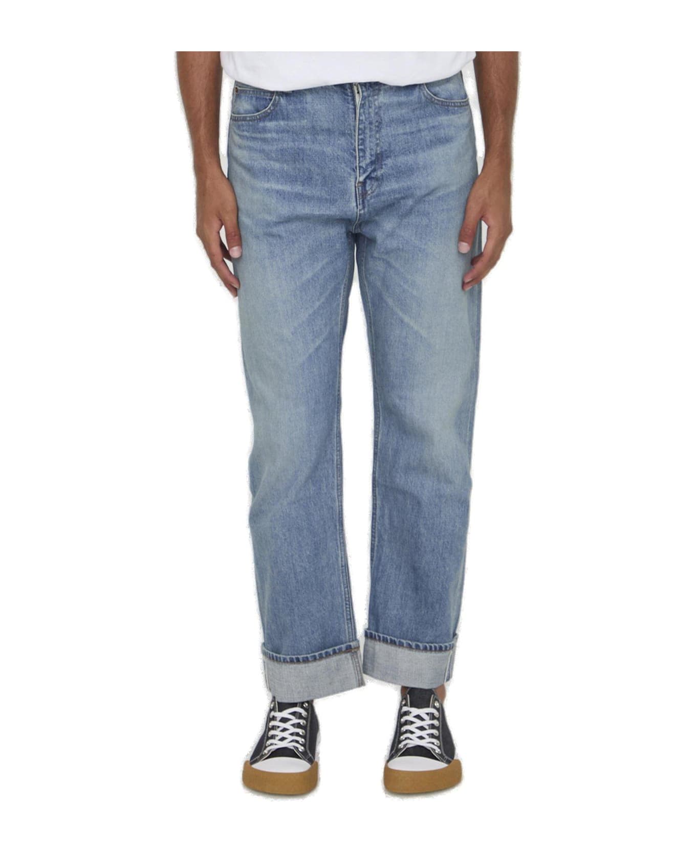 Loewe Straight Leg Jeans - Vintage light blue denim