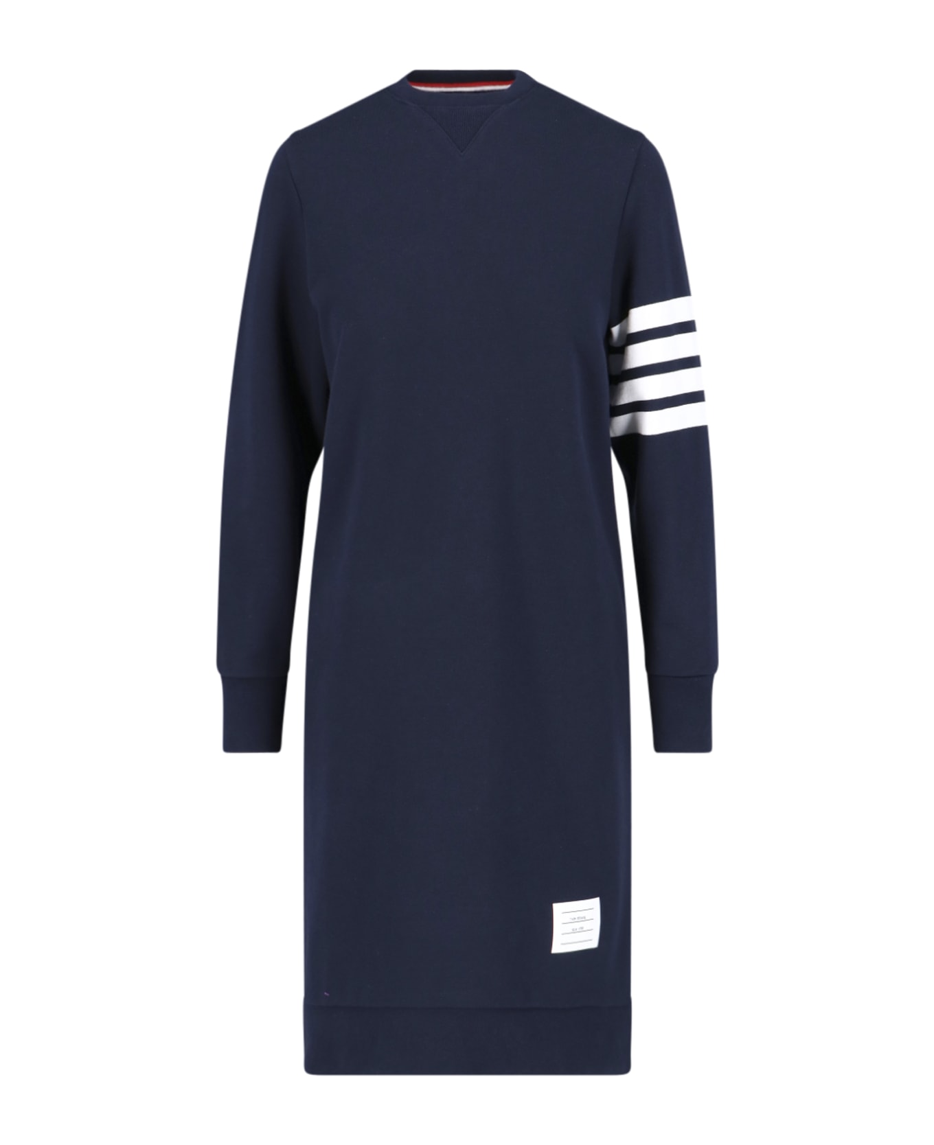 Thom Browne Midi Sweatshirt Dress - NAVY