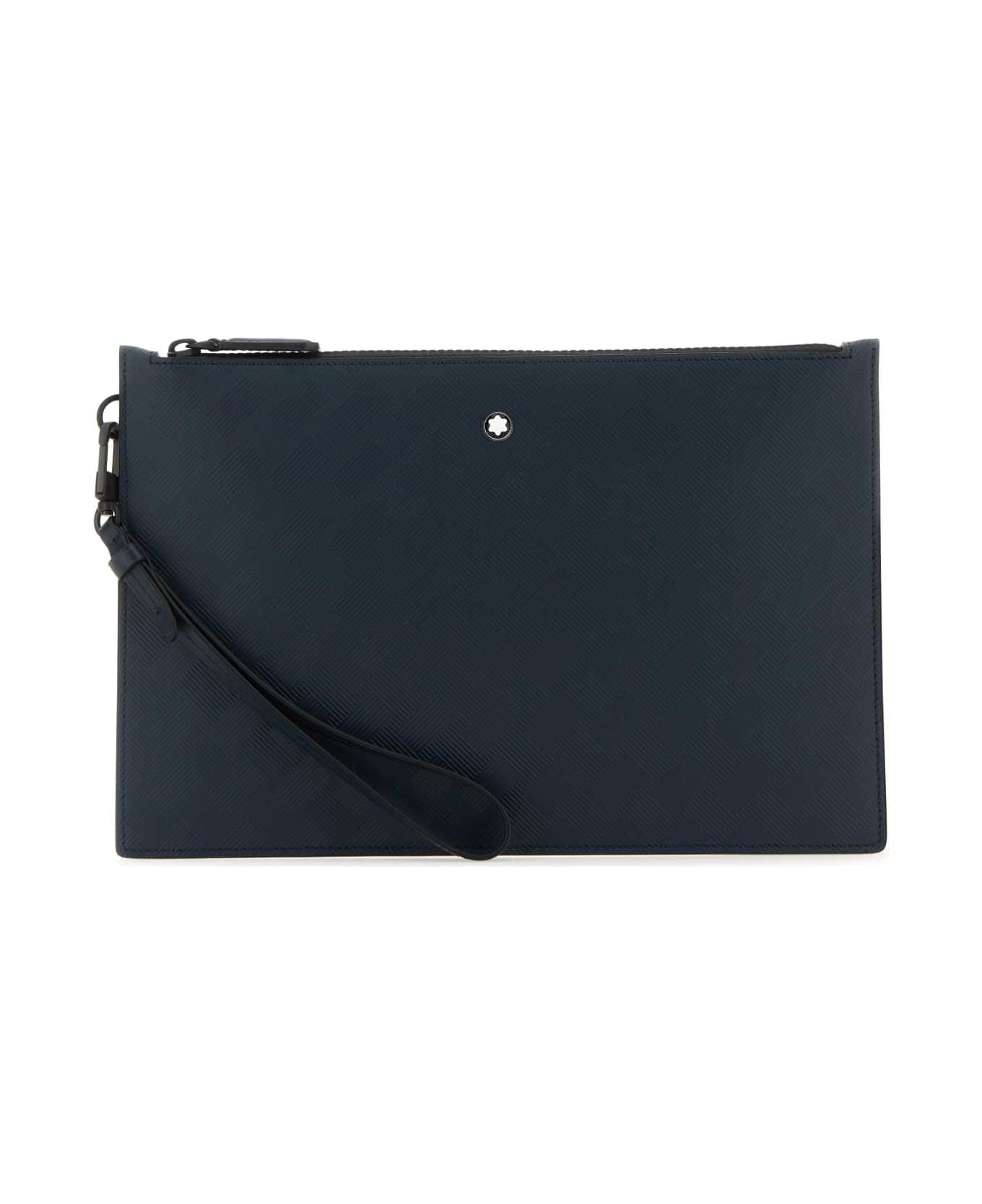 Montblanc Blue Leather Extreme 3.0 Pouch - INKBLUE デジタルアクセサリー