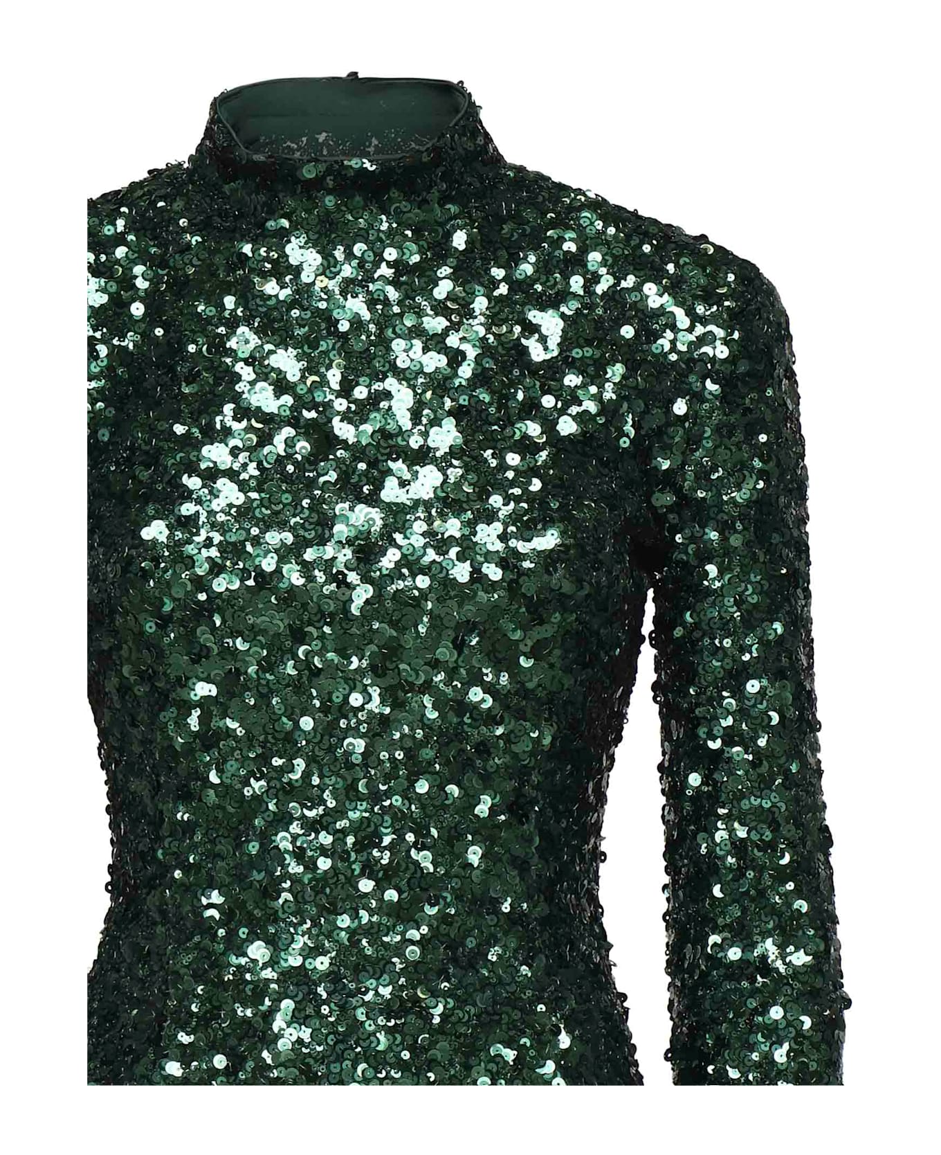 Pinko Short Sequin Dress - GREEN