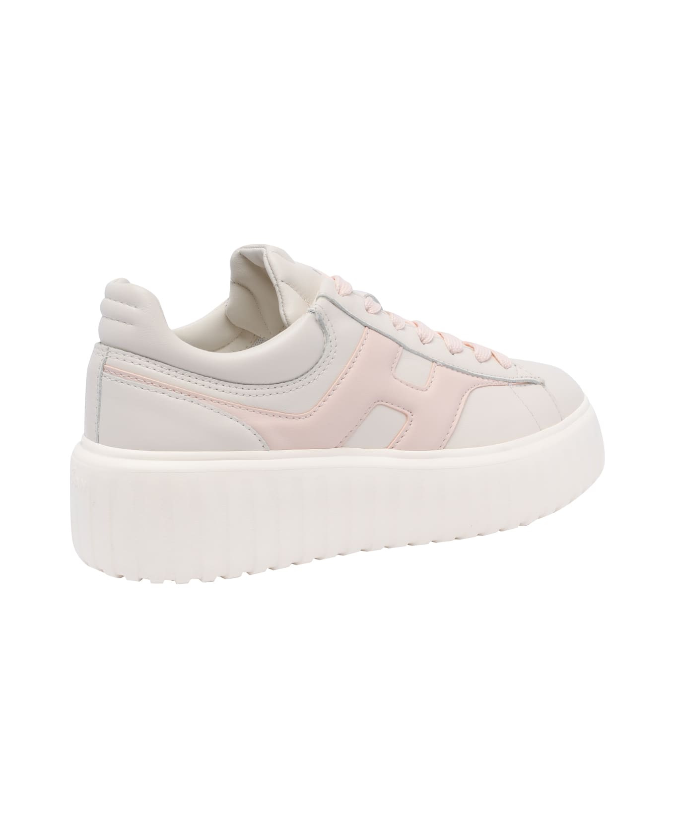 Hogan H-stripes Sneakers - WHITE, pink