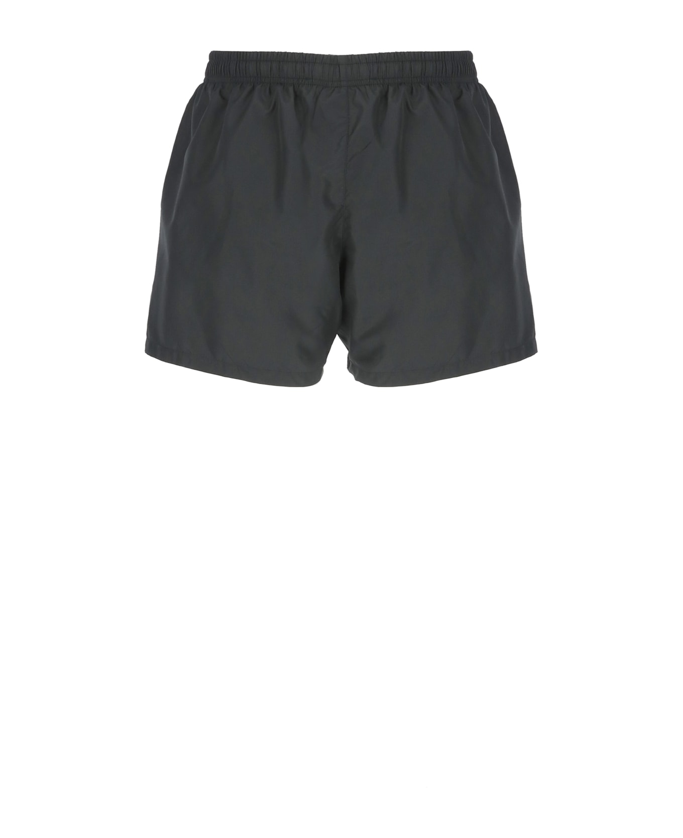 Moschino Swim Trunk With Logo - Black