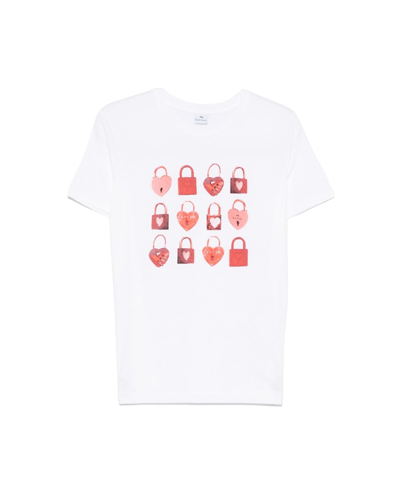 Paul Smith Padlocks Cotton T-shirt - White