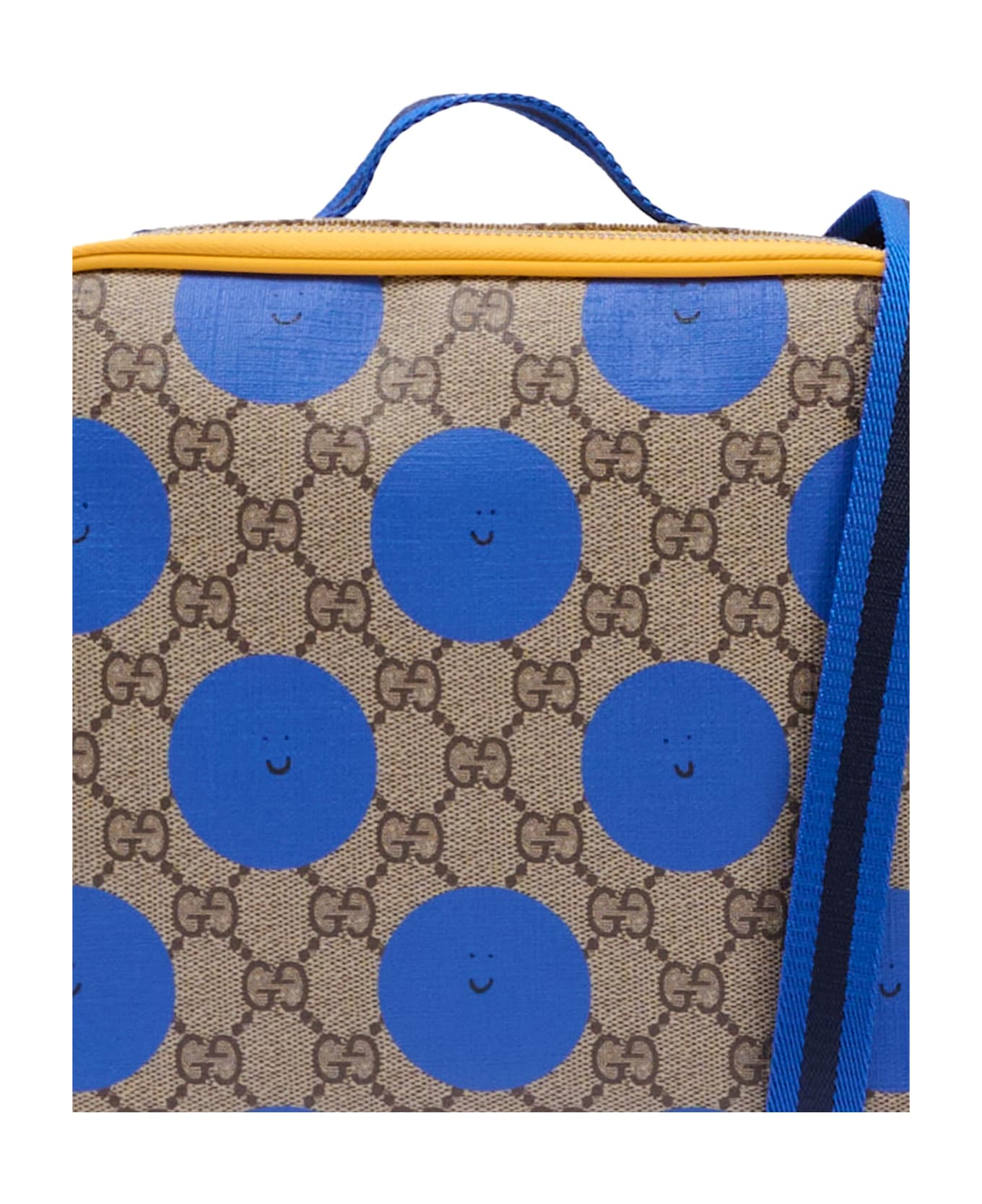 Gucci Blue Bag For Kids With Smiling Sun - Blue