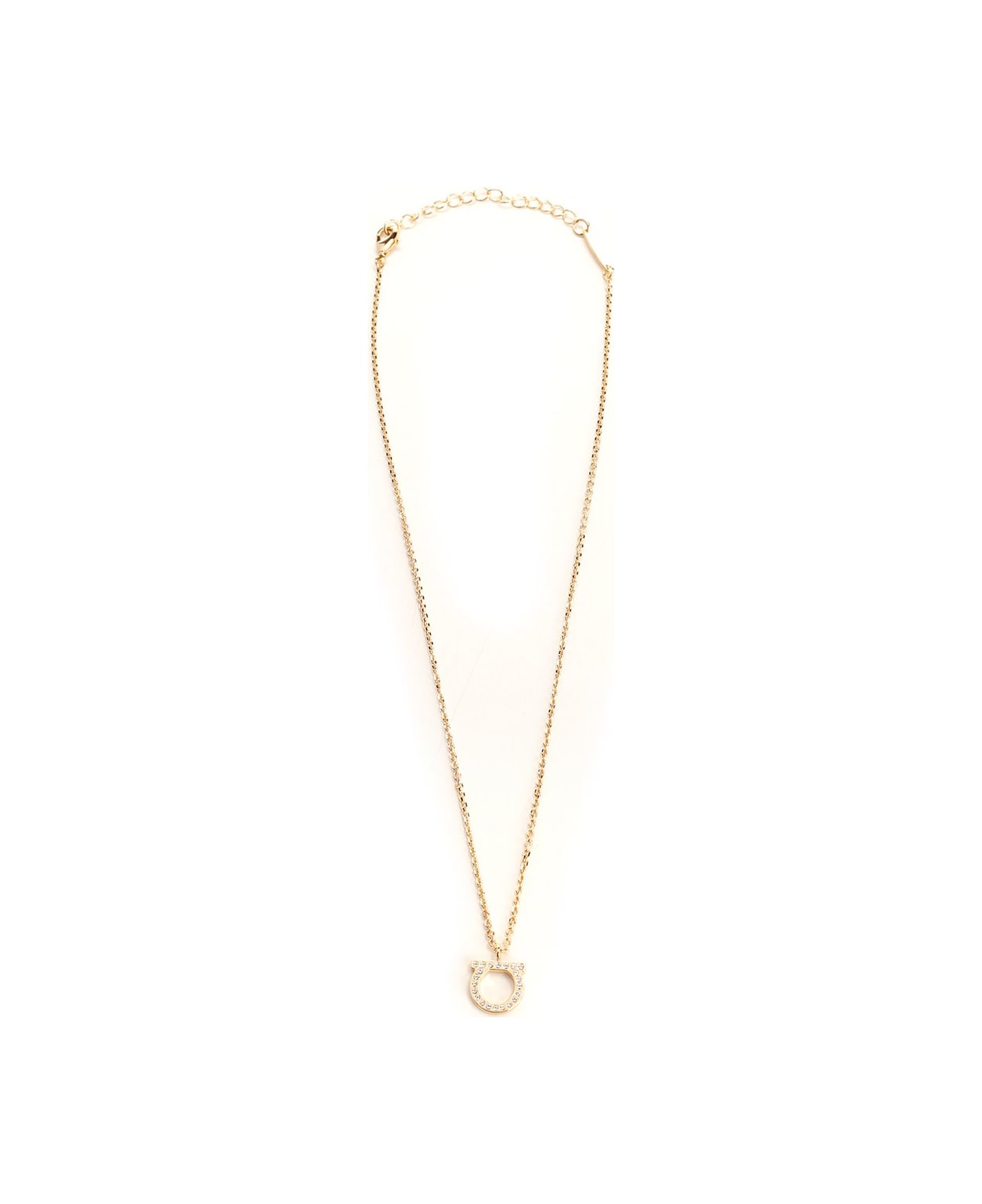 Ferragamo 'gancini' Pendant Necklace - Gold