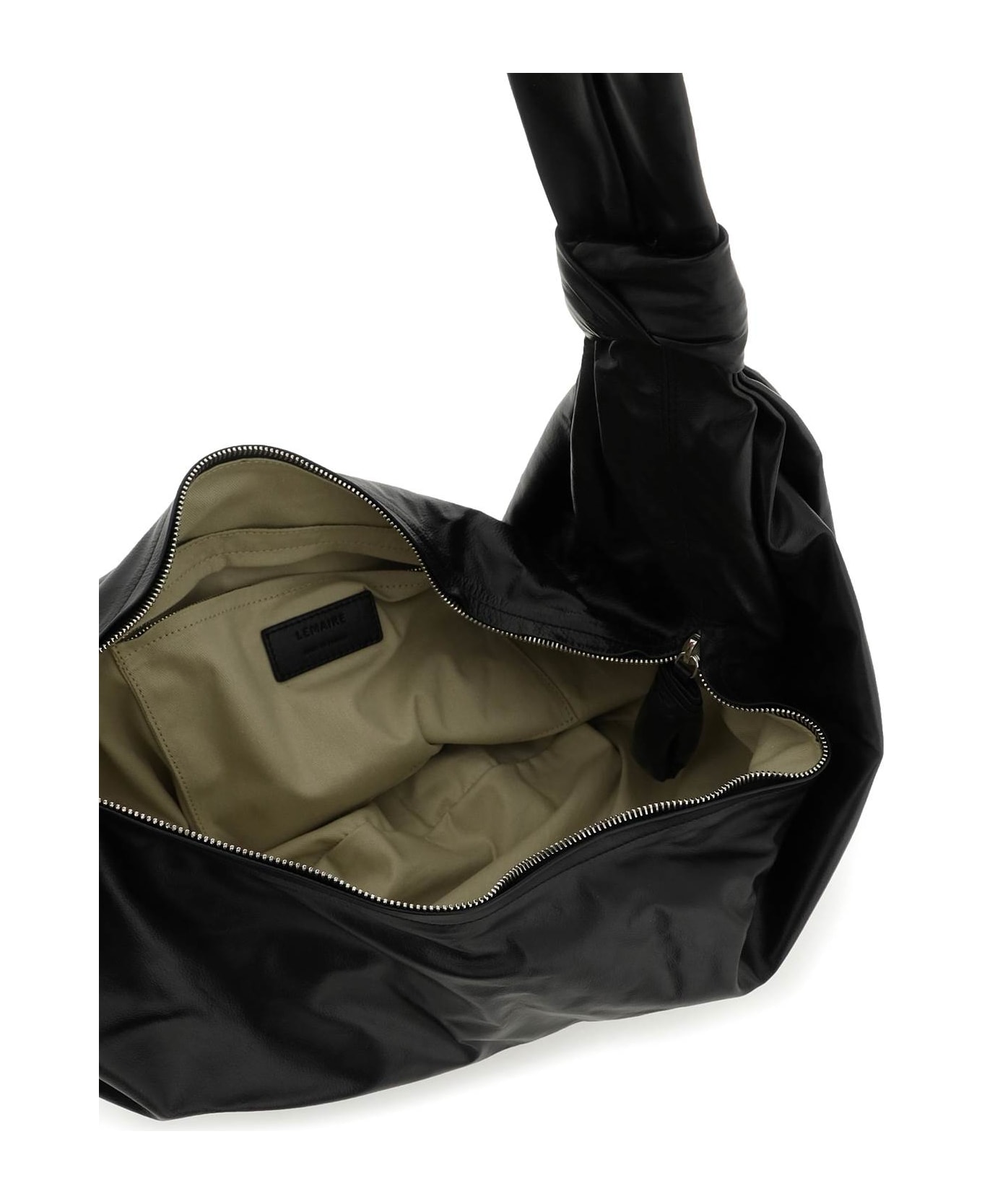 Lemaire Large Croissant Zipped Shoulder Bag - BLACK (Black)