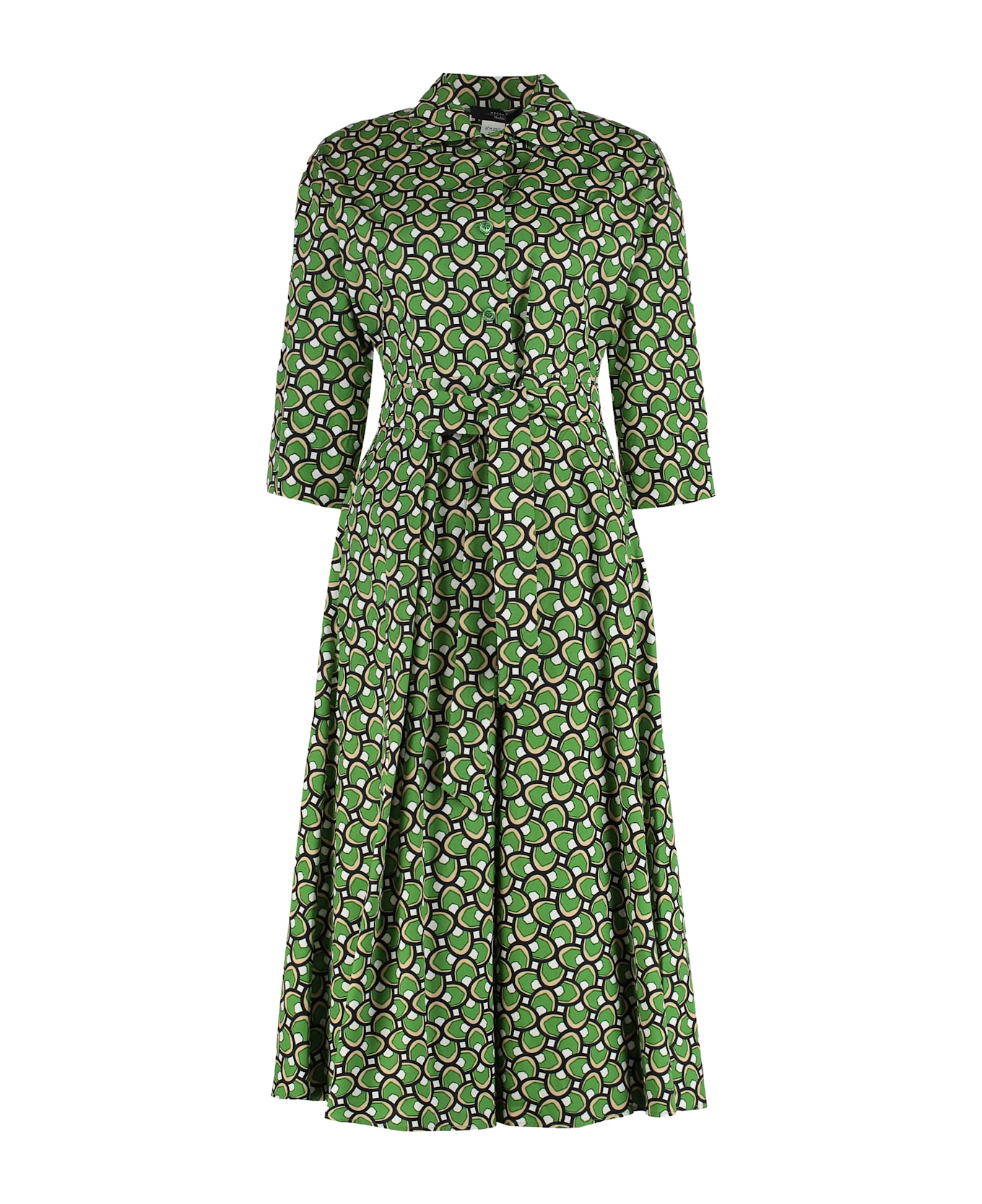 Weekend Max Mara Varenna Printed Shirtdress - green