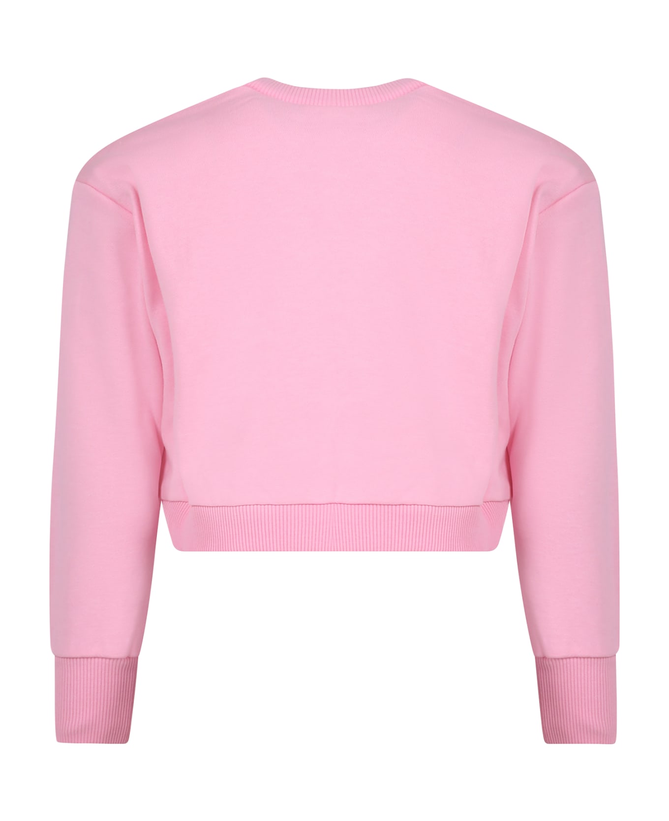 Marni Pink Sweatshirt For Girl With Logo - Pink