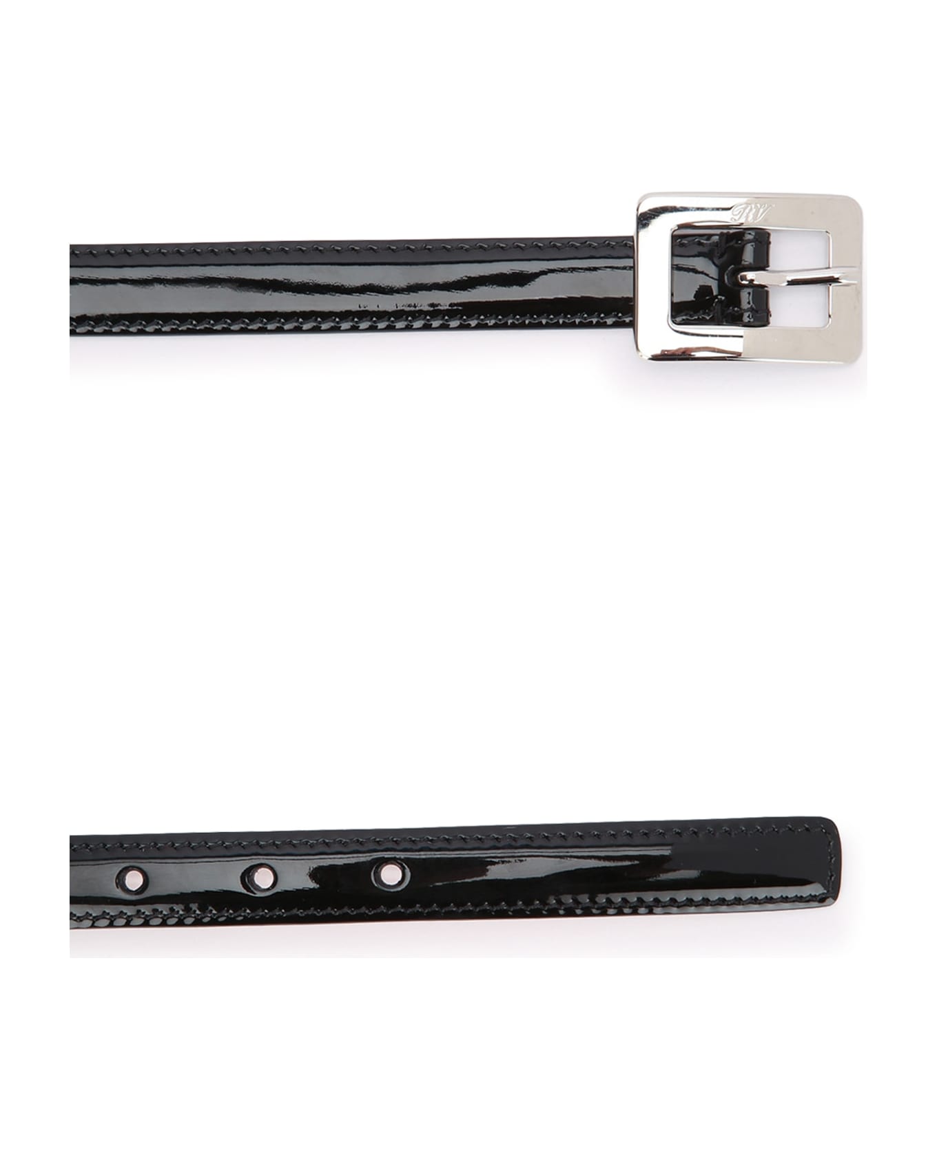 Roger Vivier Belle Vivier Double Buck. Belt P.15 - NERO