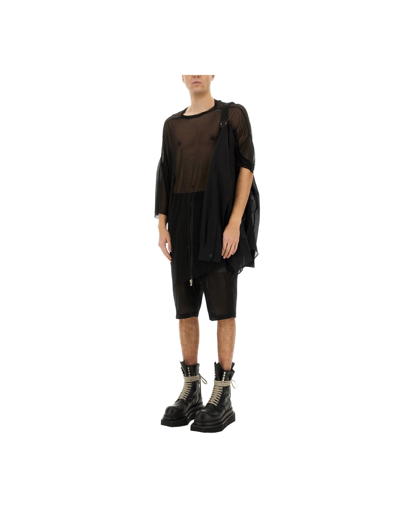 Rick Owens Short "bela Pods" - BLACK