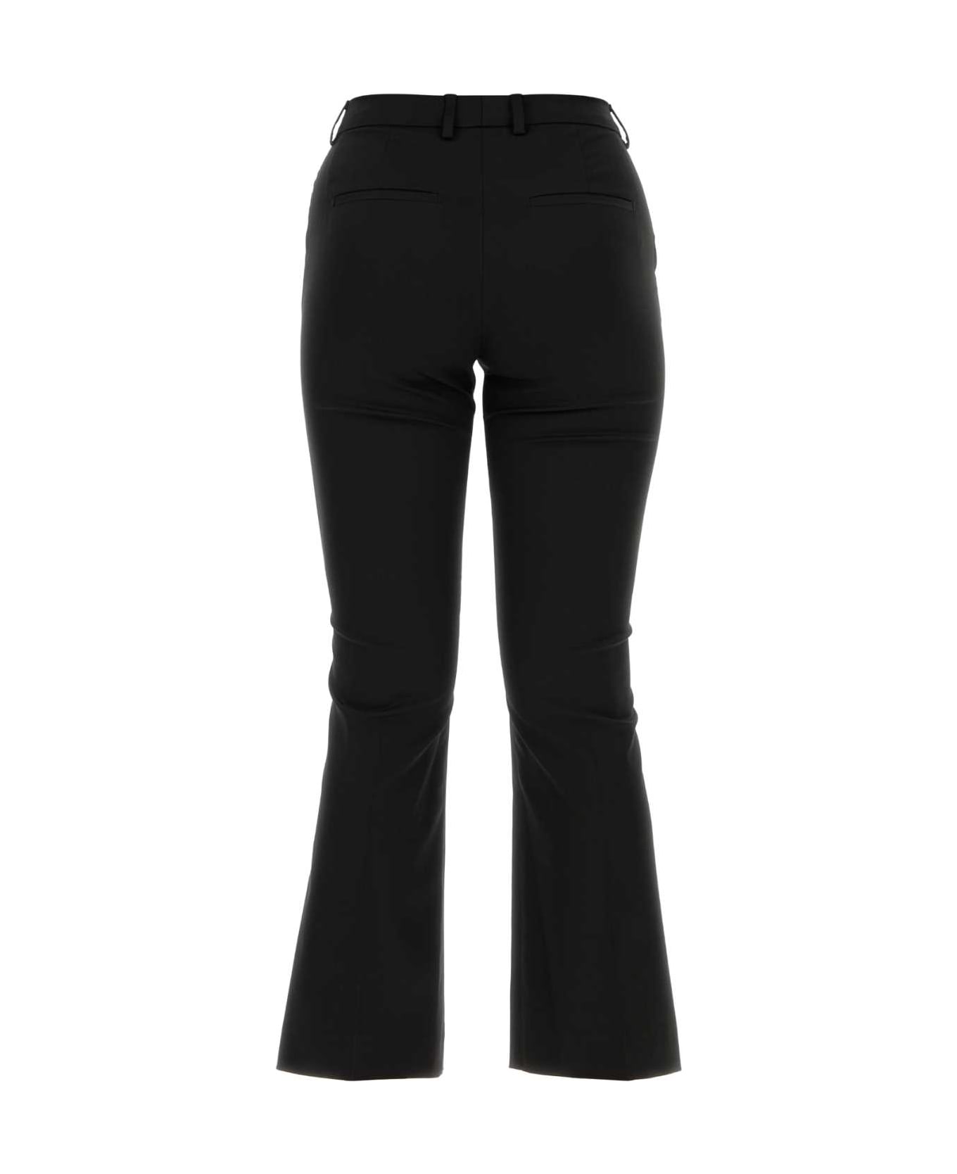 PT Torino Black Stretch Polyester Blend Pant - NERO