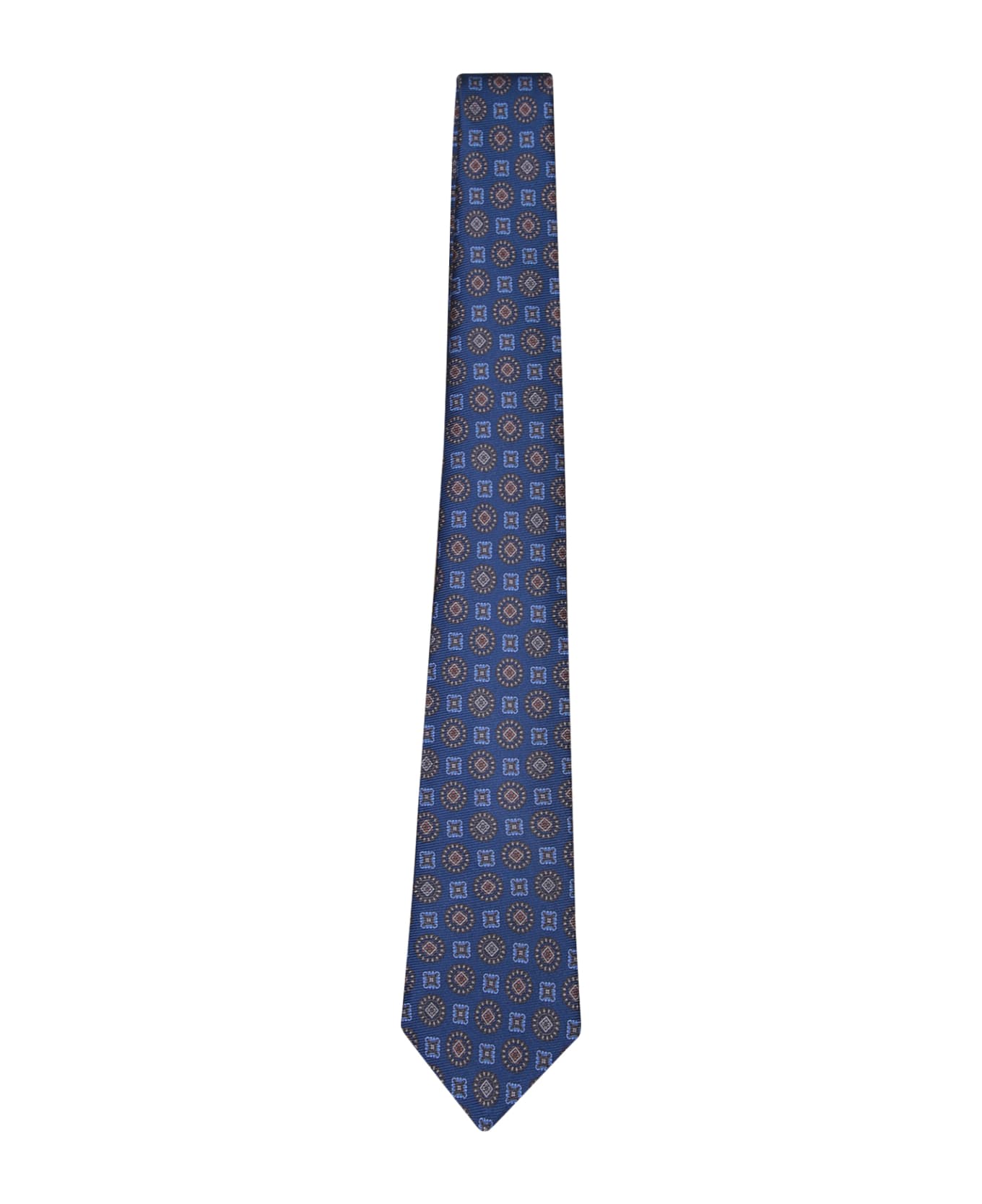Kiton Blue/dark Blue Patterned Tie - Blue