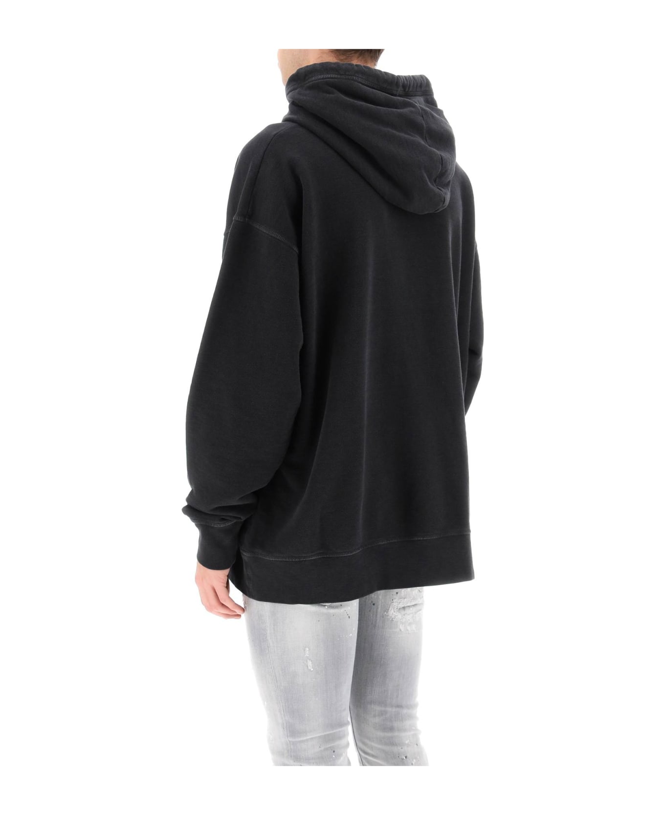 Dsquared2 Logo Print Hoodie - Anthracite