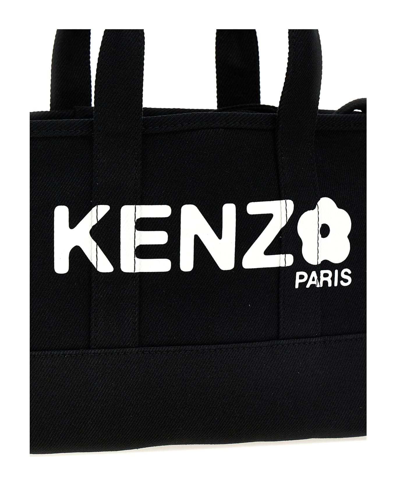 Kenzo Small 'kenzo Utility' Shopping Bag - White/Black