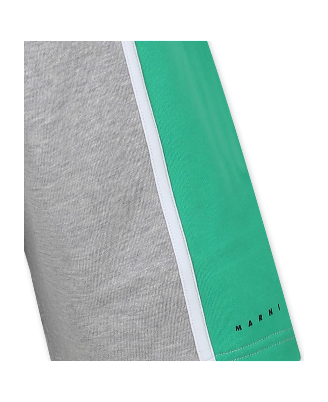 Marni Grey Shorts For Boy With Logo - Grey