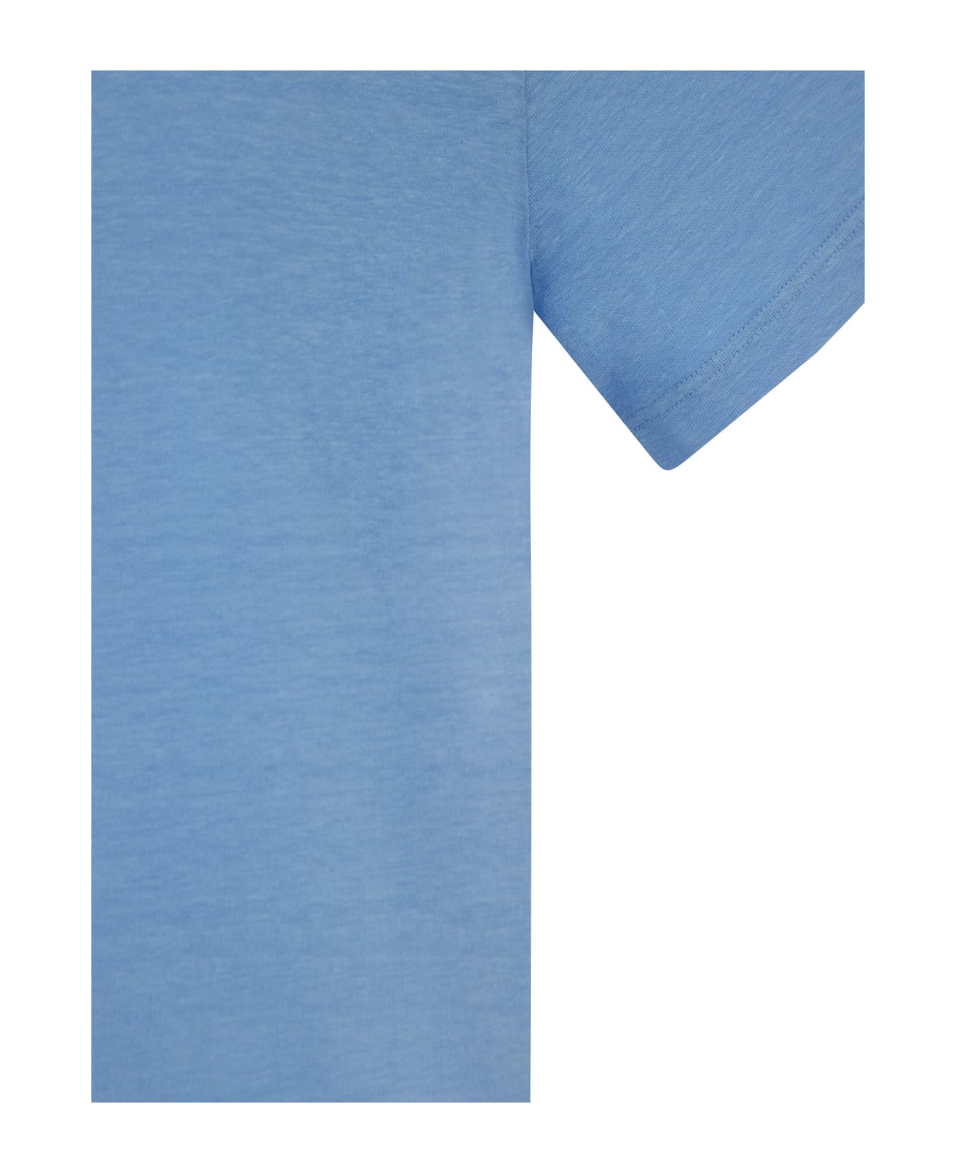 Fedeli Exreme - Linen Flex T-shirt - Light Blue