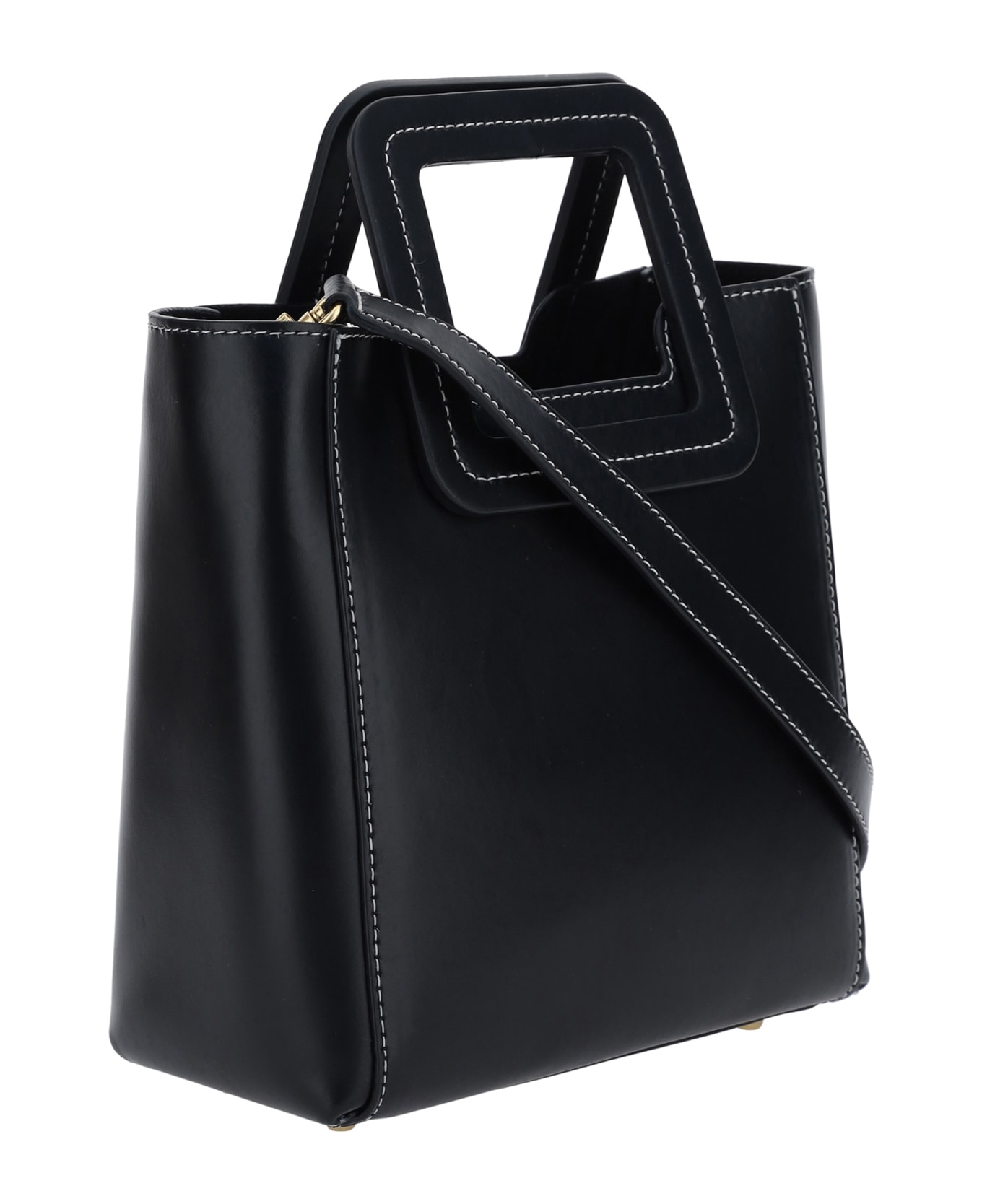 STAUD Mini Shirley Handbag - Black