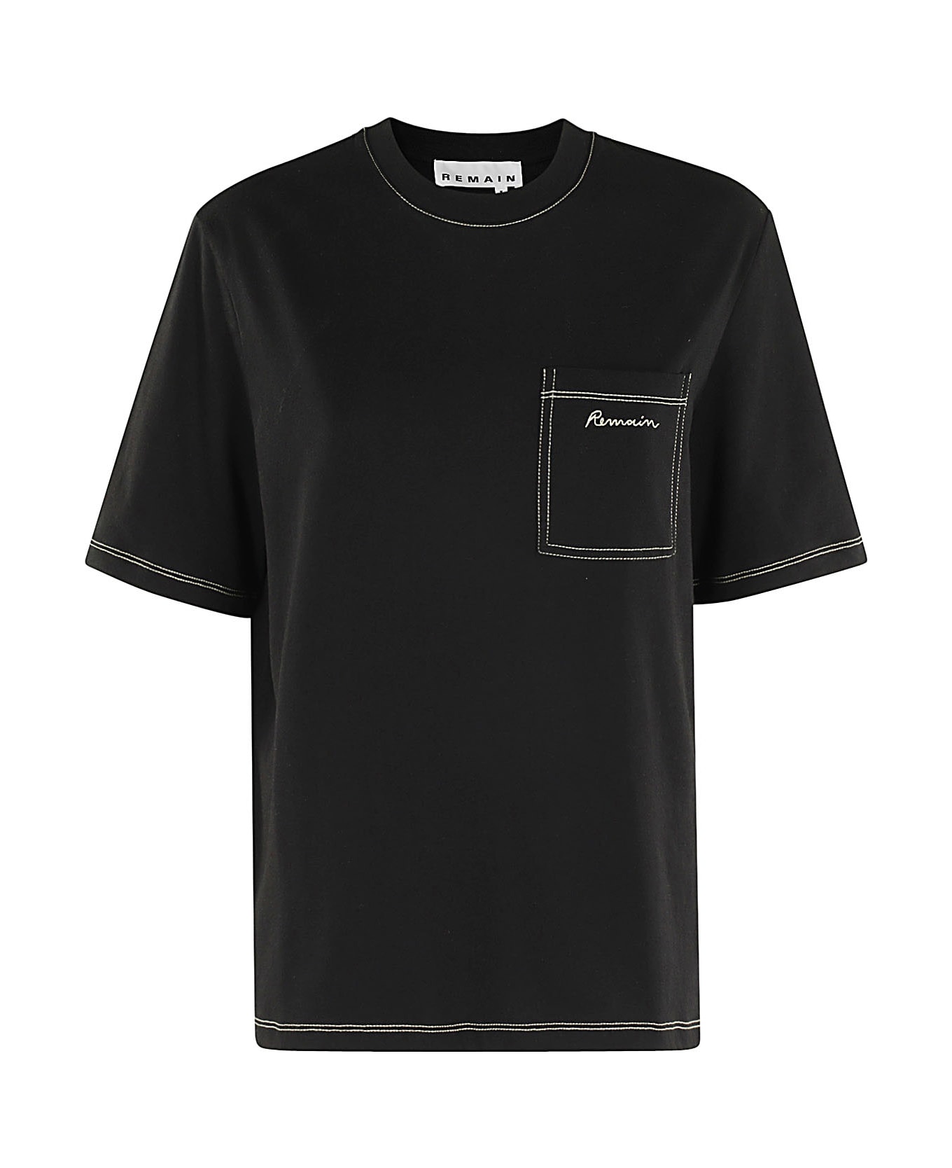 REMAIN Birger Christensen Contrast Stitch T Shirt Tシャツ
