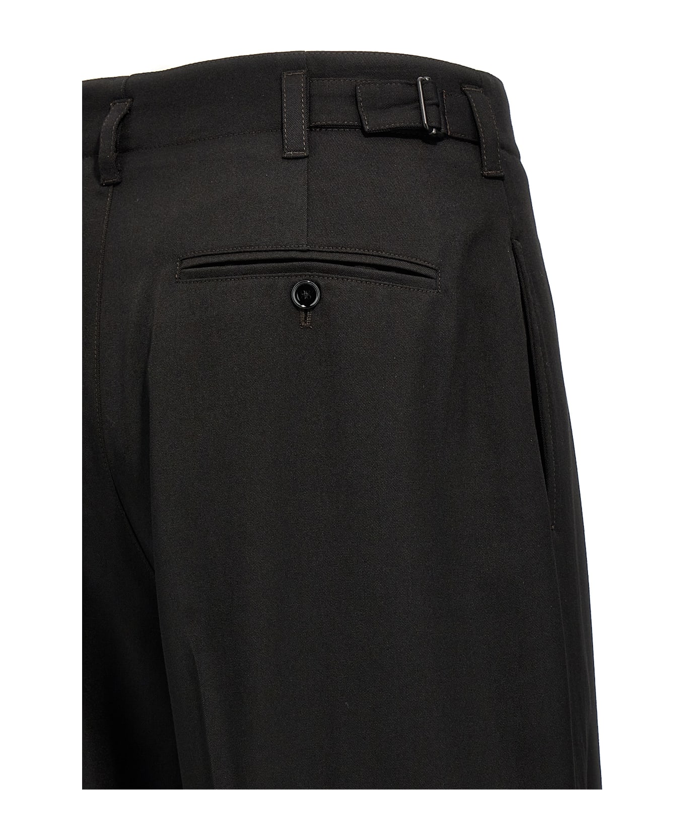 Lemaire 'pleated Tapered' Pants - Black  