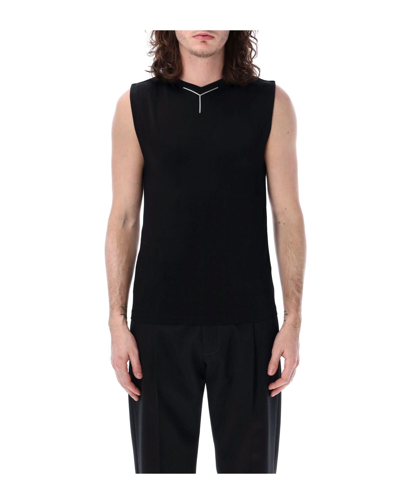Y/Project T Chrome Tank Top - BLACK