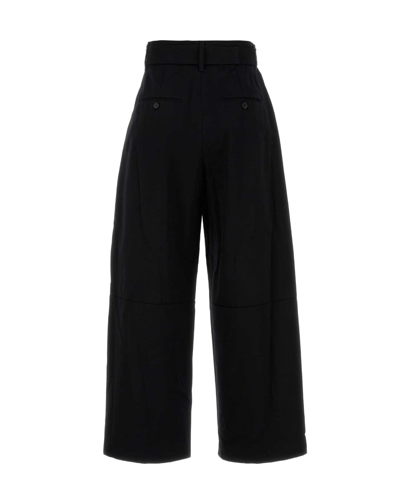 
S Max Mara Black Cotton Dina Pant - NERO