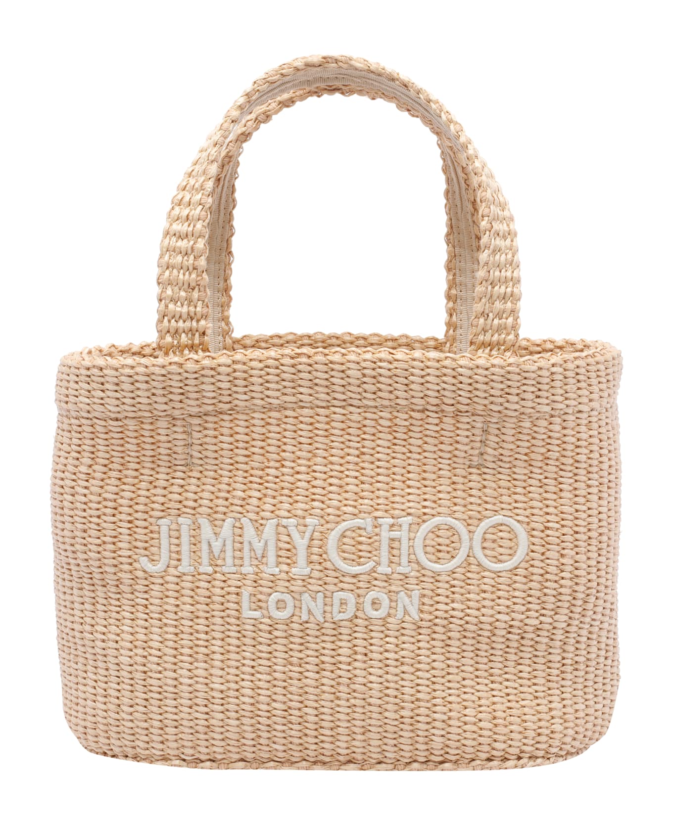Jimmy Choo Logo Handbag - Beige