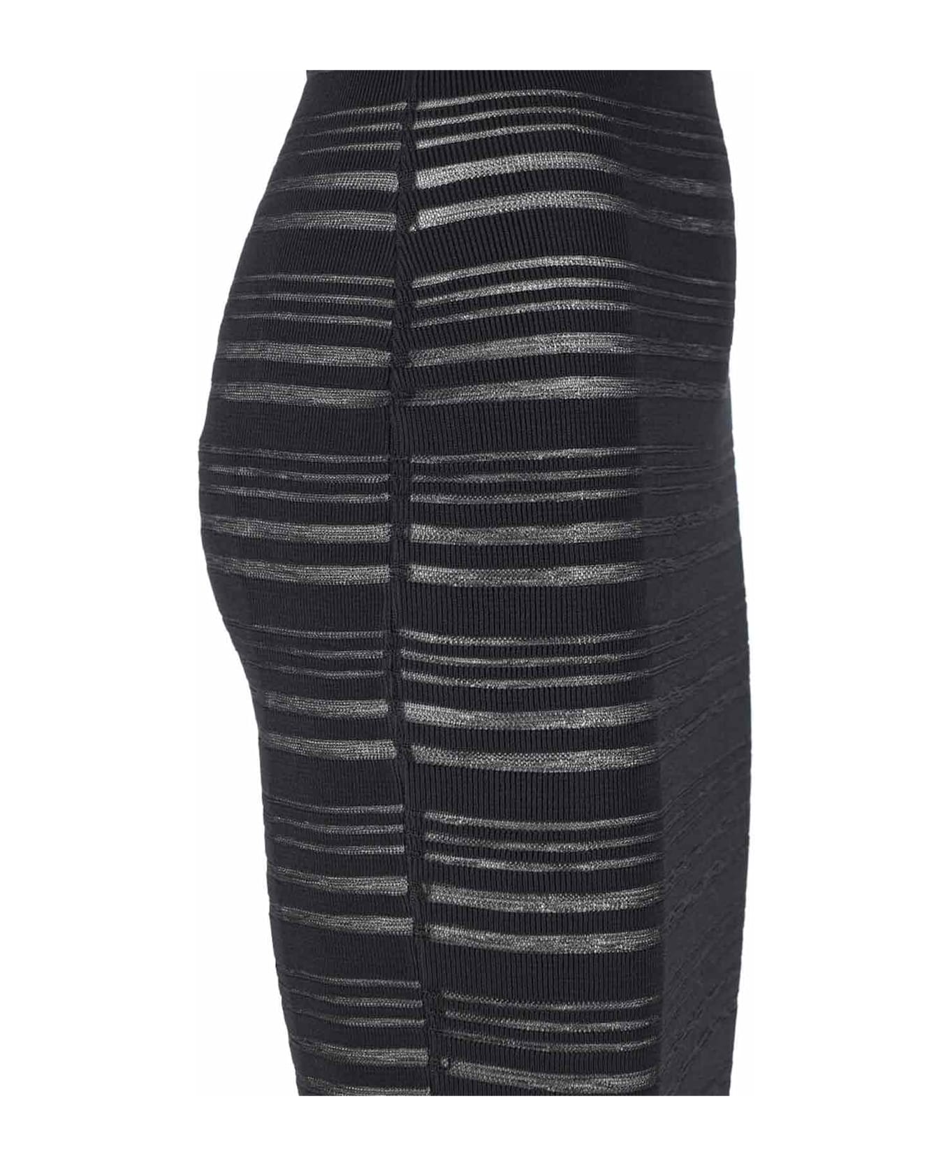 ANDREĀDAMO Knitted Midi Dress - Black  