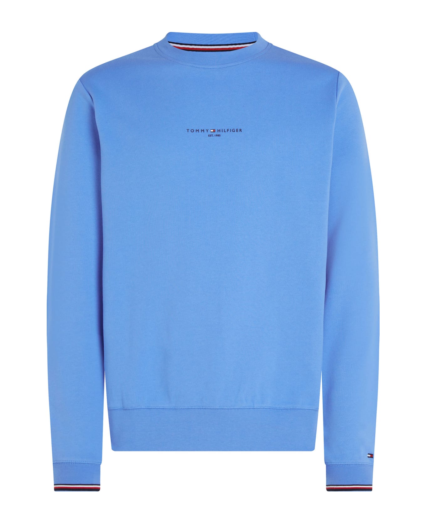 Tommy Hilfiger Crewneck Sweatshirt With Logo Writing - BLUE SPELL