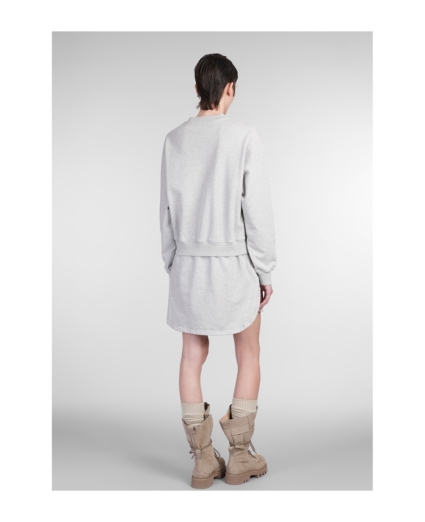 J.W. Anderson Dress In Grey Cotton - LIGHT GREY MELANGE