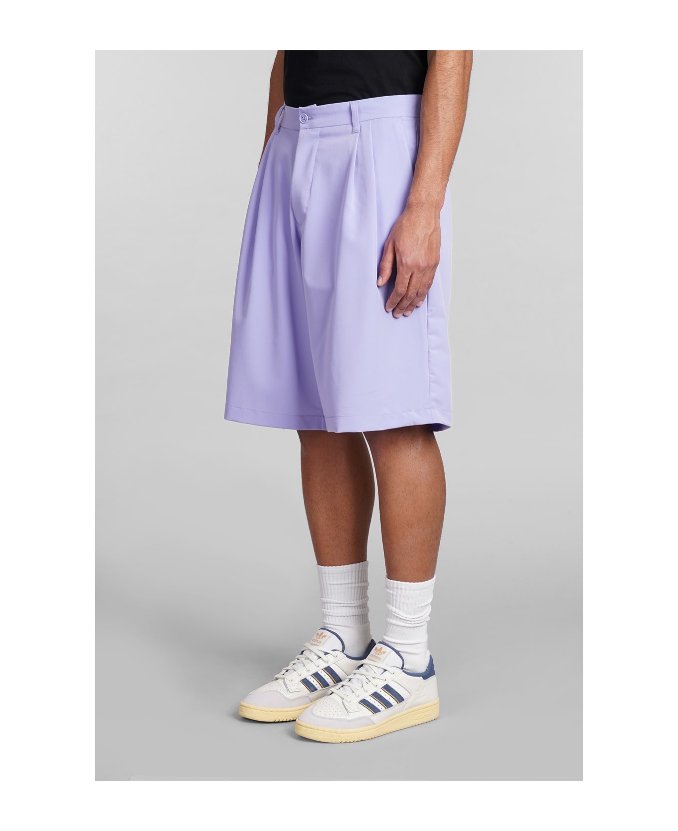 Family First Milano Shorts In Lilla Polyester - Lilla