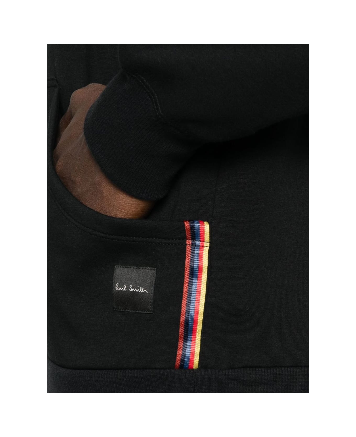 Paul Smith Signature Stripe Hoodie - Black