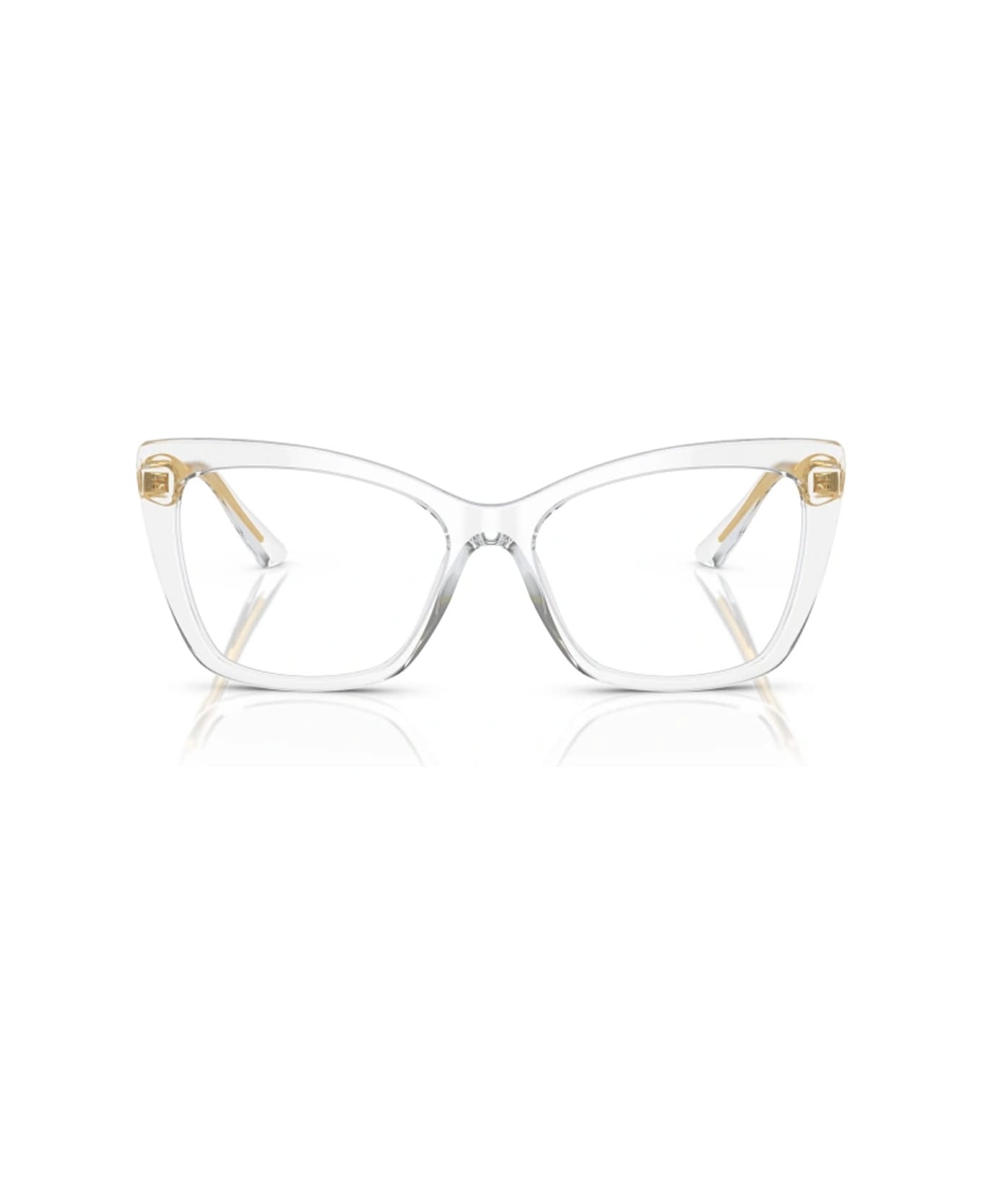 Dolce & Gabbana Badeanzug mit Blumen-Print Weiß Eyewear Dg3348 3133 Glasses - Trasparente