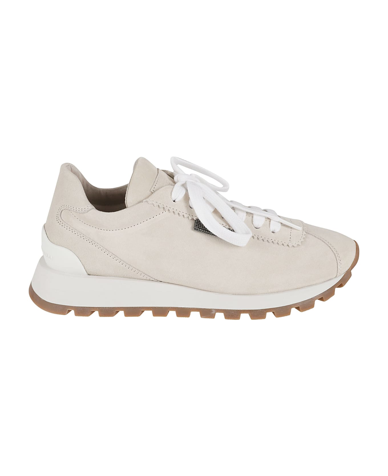 Brunello Cucinelli Laced Sneakers - Ivory