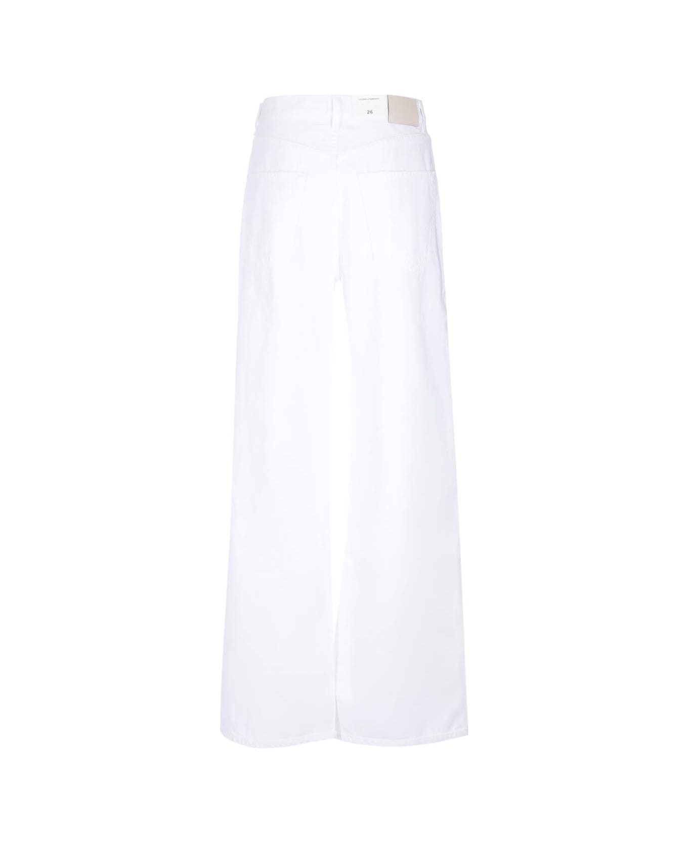 Citizens of Humanity "maritzy" Wide Jeans Trousers - White