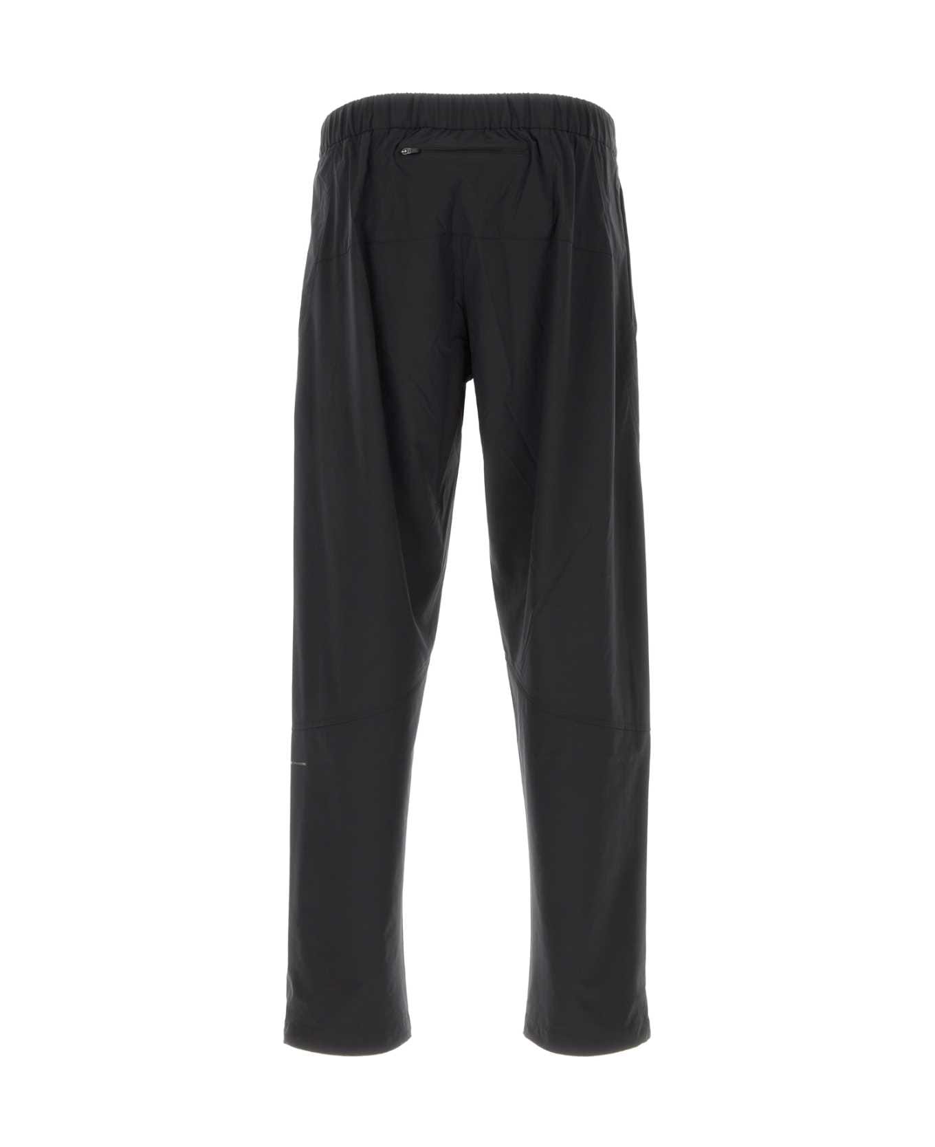 Herno Black Stretch Polyester Pant - NERO